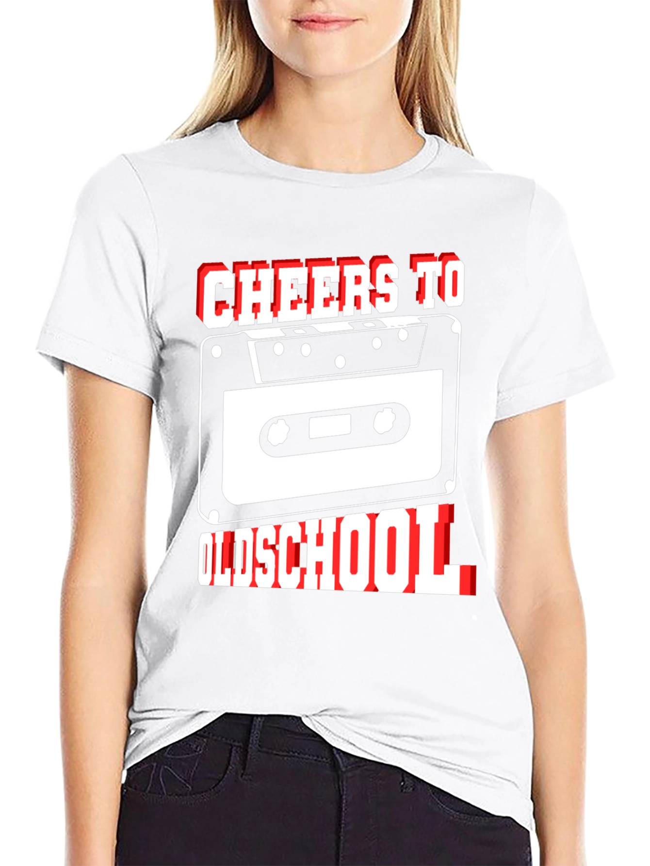 Cheers to Oldschool Retro Cassette Tape Graphic T-Shirt