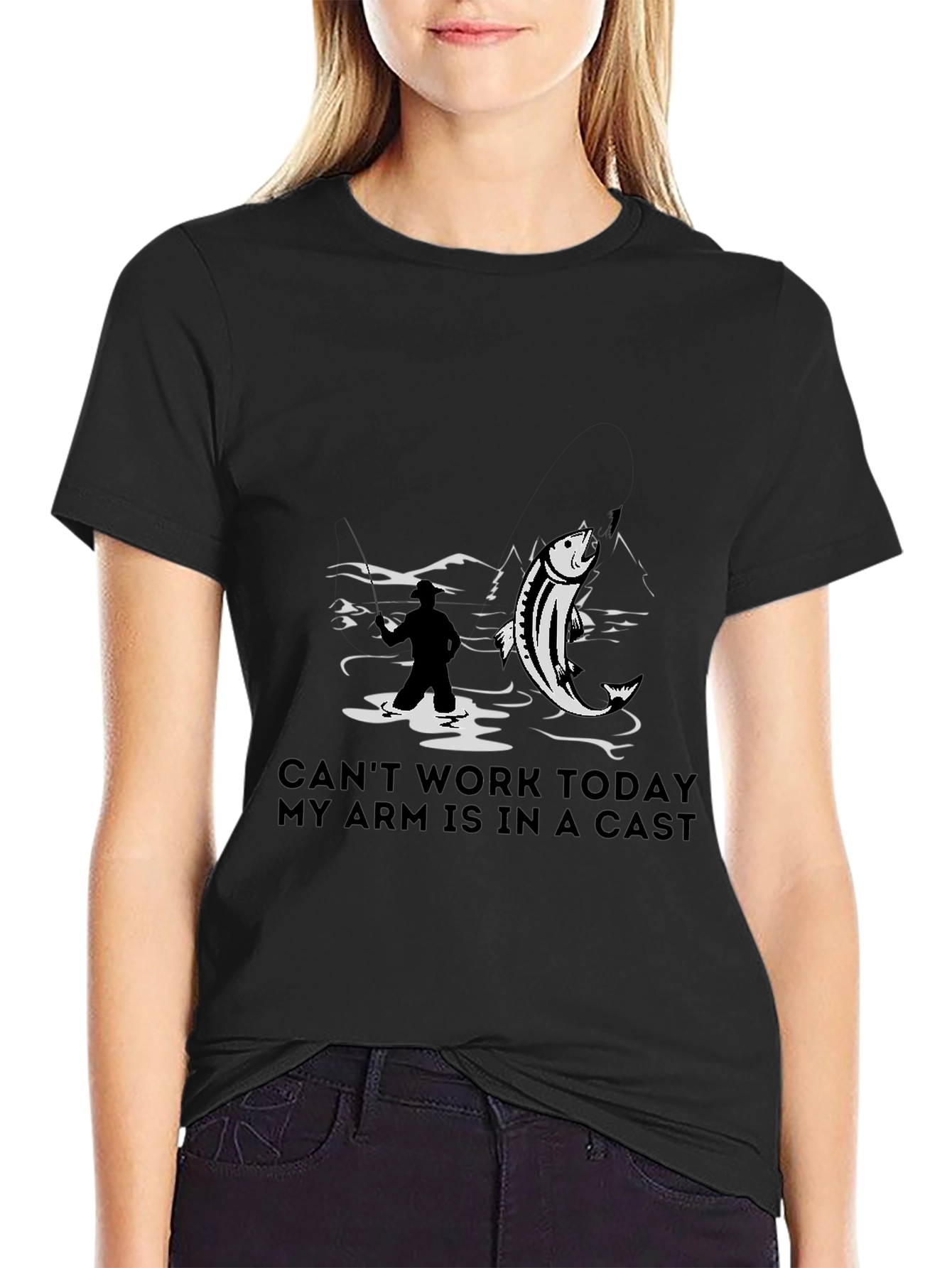Fishing T-Shirt - Cant Work Today