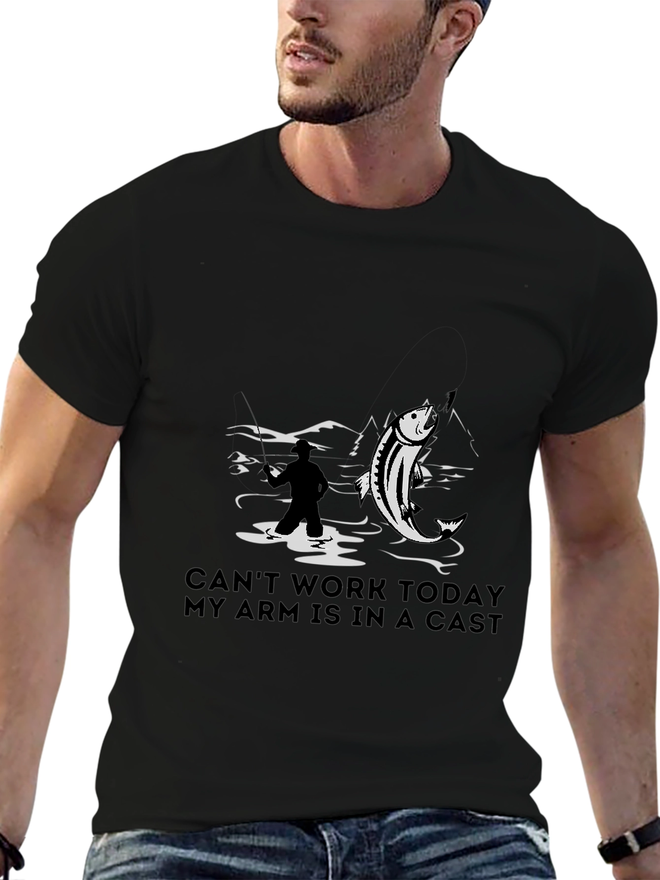 Fishing T-Shirt - Cant Work Today