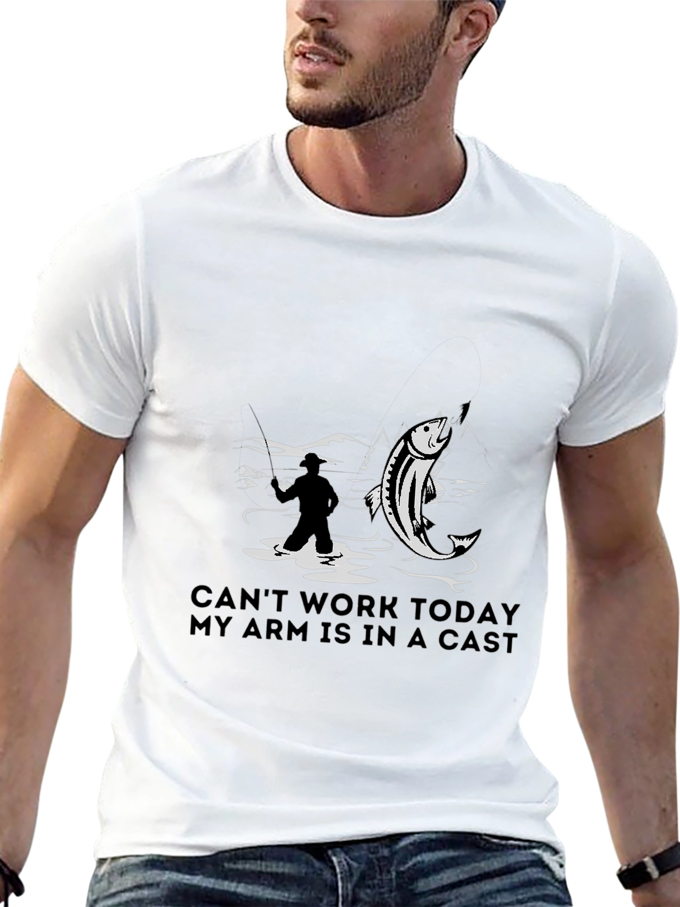 Fishing T-Shirt - Cant Work Today
