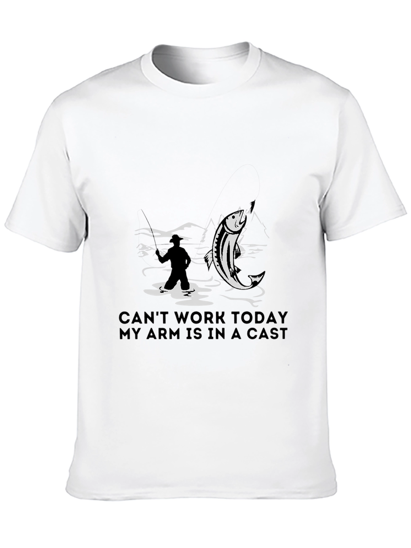 Fishing T-Shirt - Cant Work Today