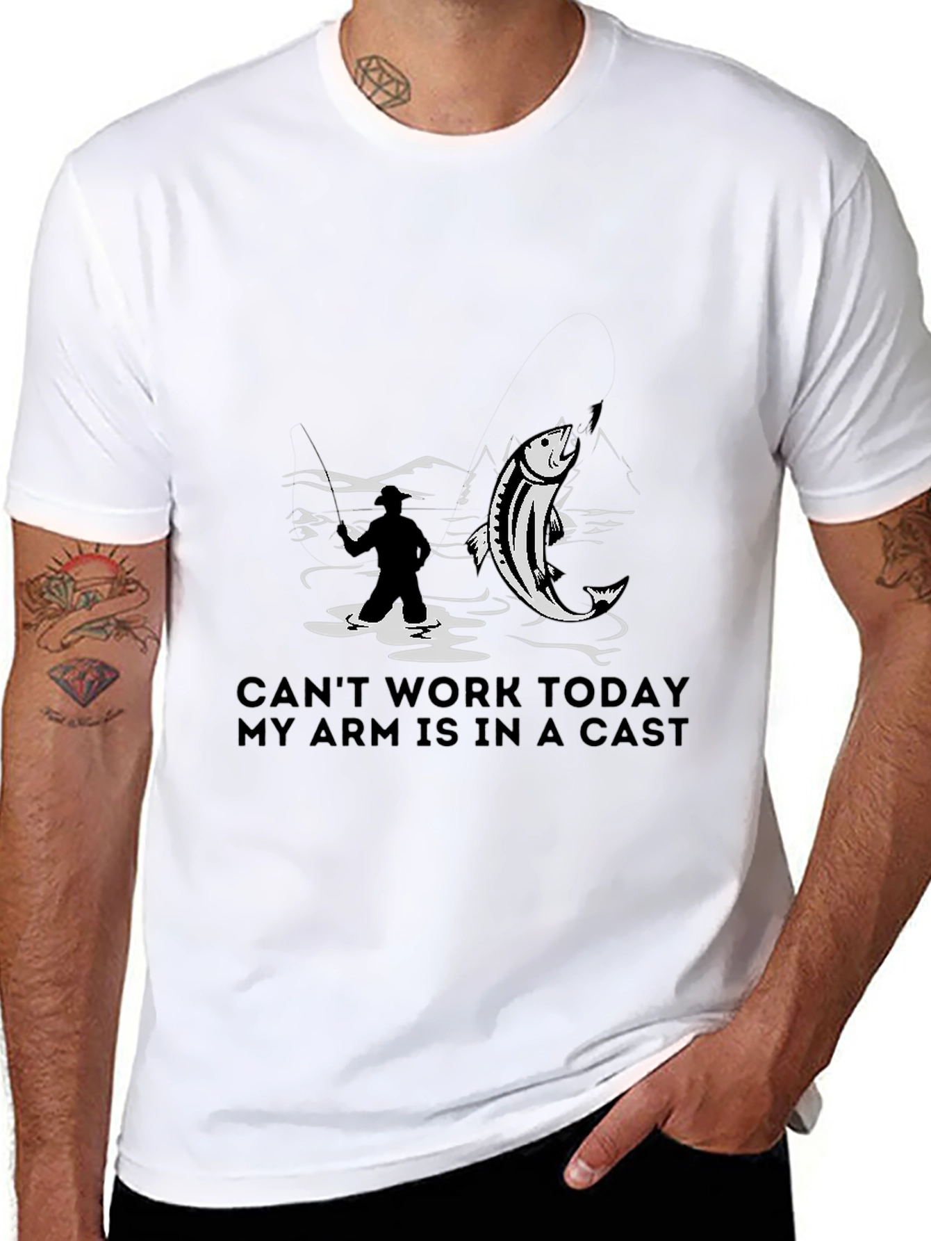Fishing T-Shirt - Cant Work Today