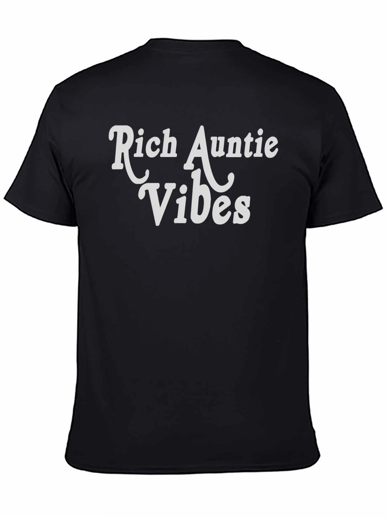 Rich Auntie Vibes Black T-Shirt