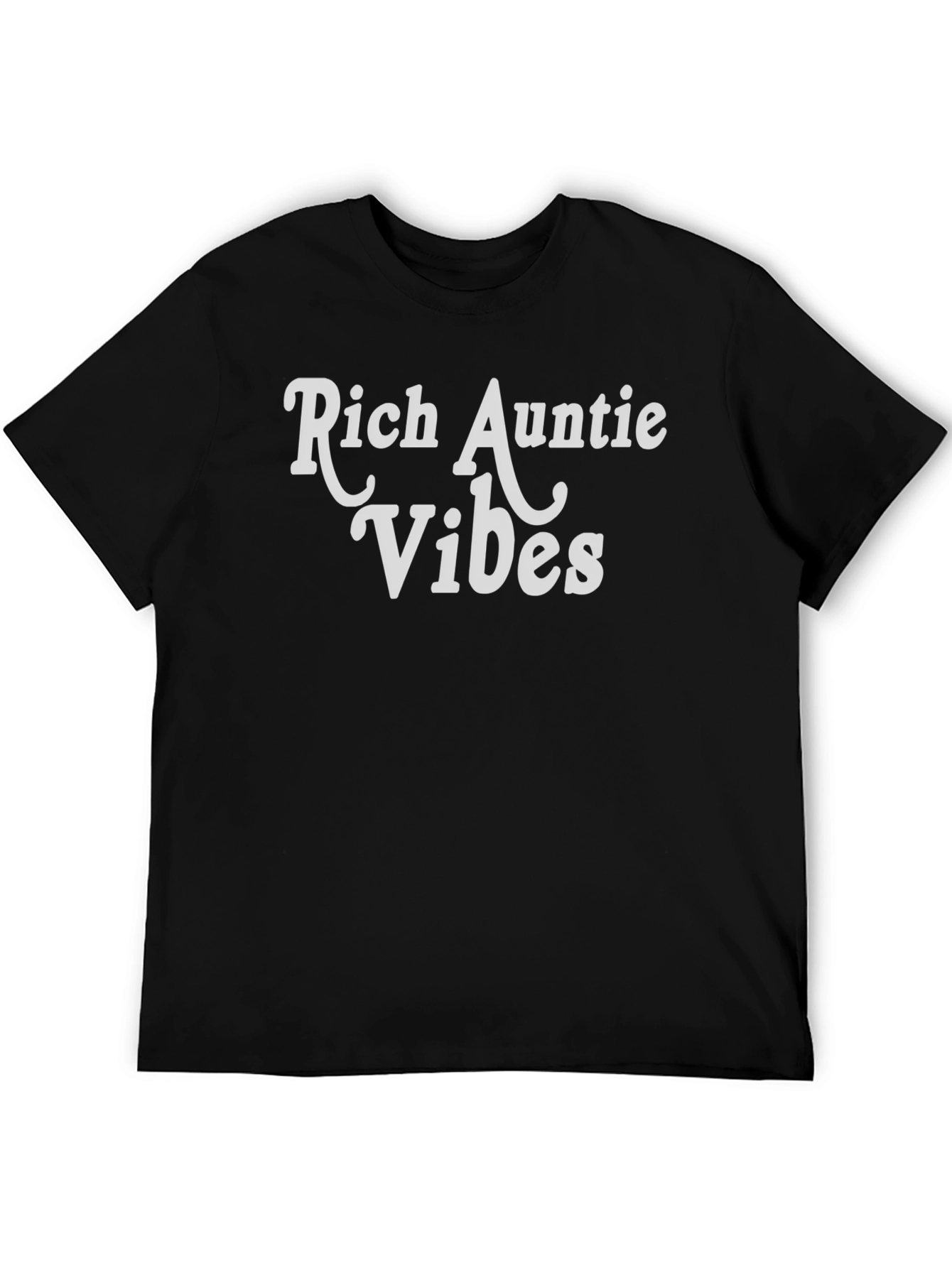 Rich Auntie Vibes Black T-Shirt