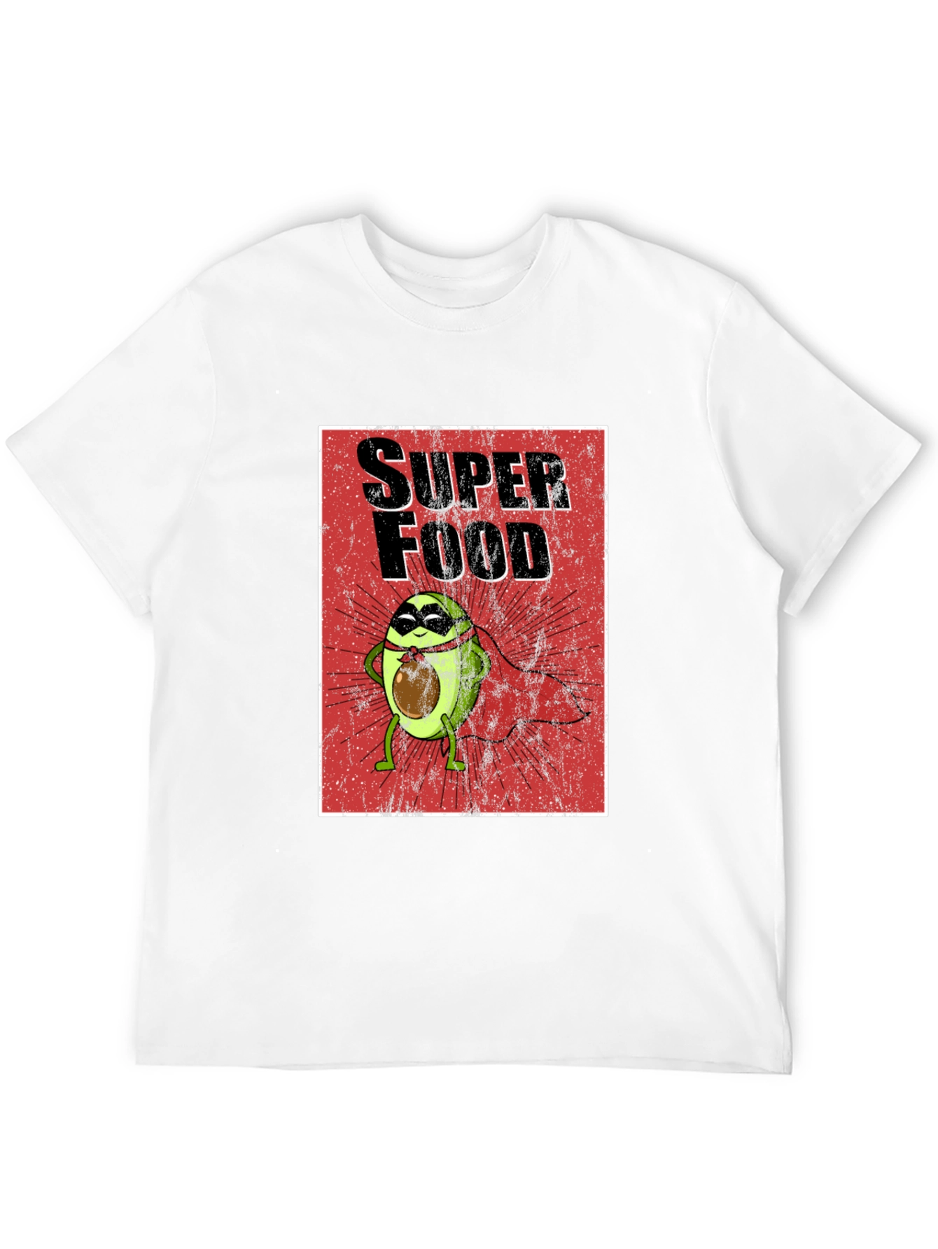 Superfood Avocado Superhero T-Shirt - Fun Graphic Tee