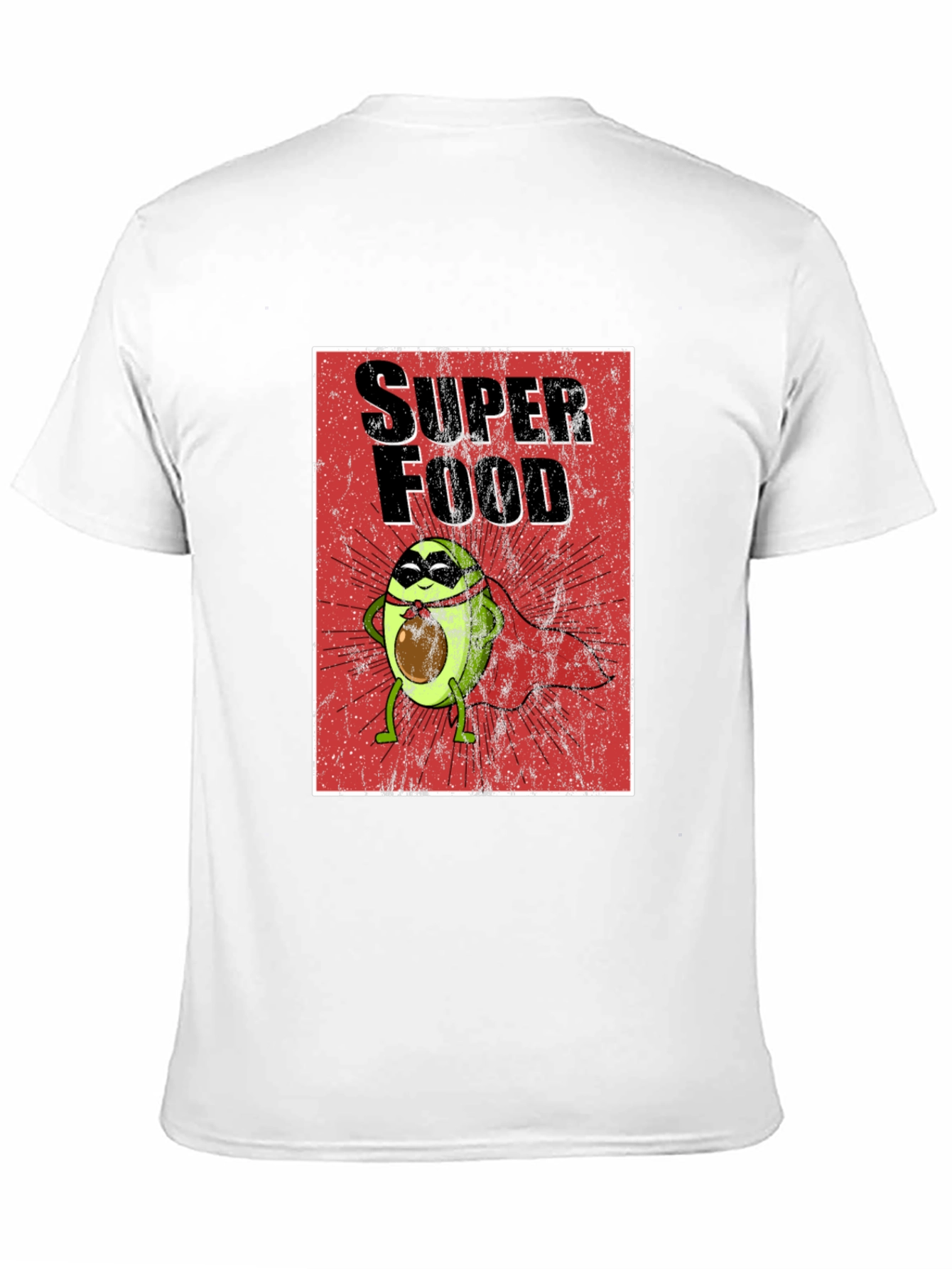 Superfood Avocado Superhero T-Shirt - Fun Graphic Tee