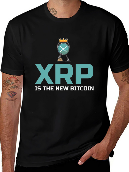 XRP is the New Bitcoin Black T-Shirt