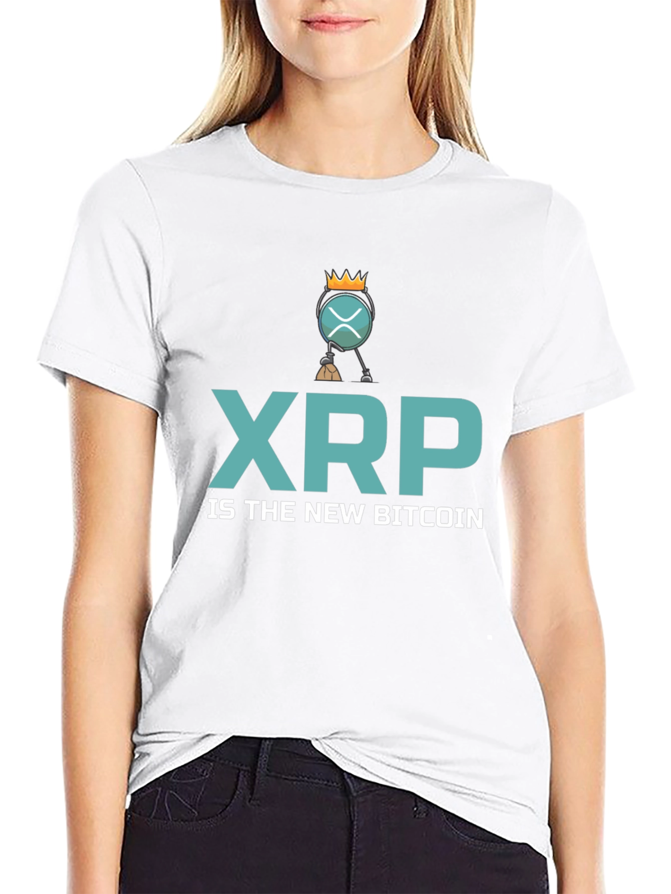 XRP is the New Bitcoin Black T-Shirt