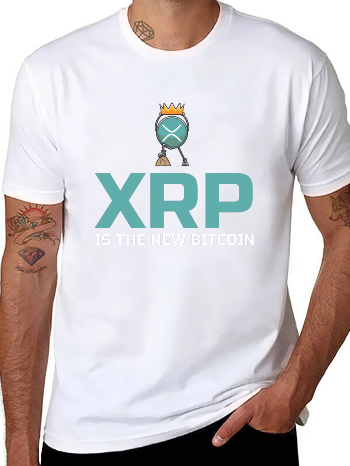 XRP is the New Bitcoin Black T-Shirt