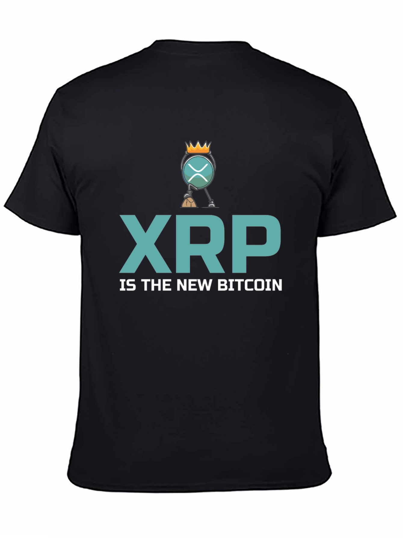 XRP is the New Bitcoin Black T-Shirt