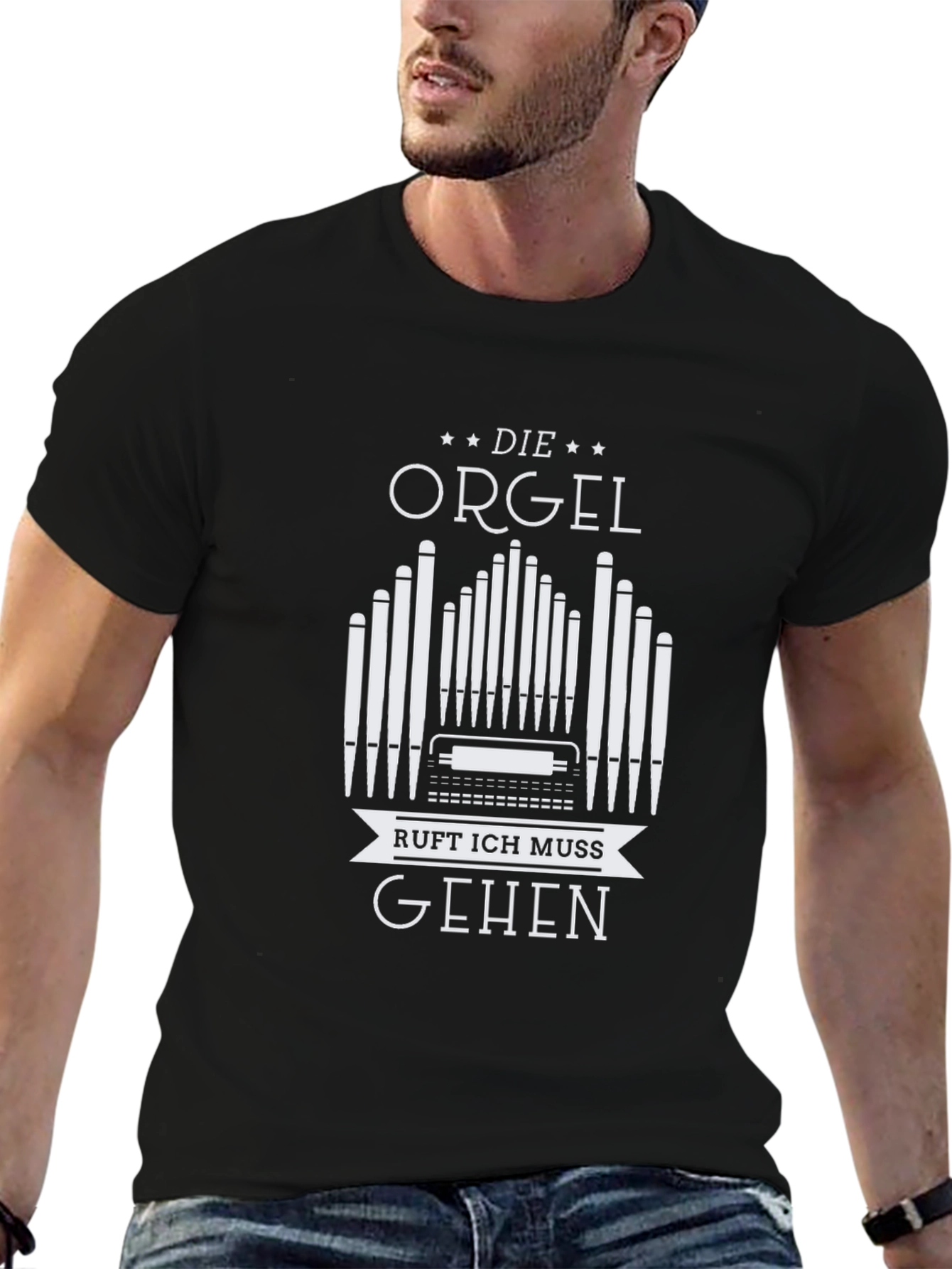 Die Orgel Ruft Ich Muss Gehen Black T-Shirt