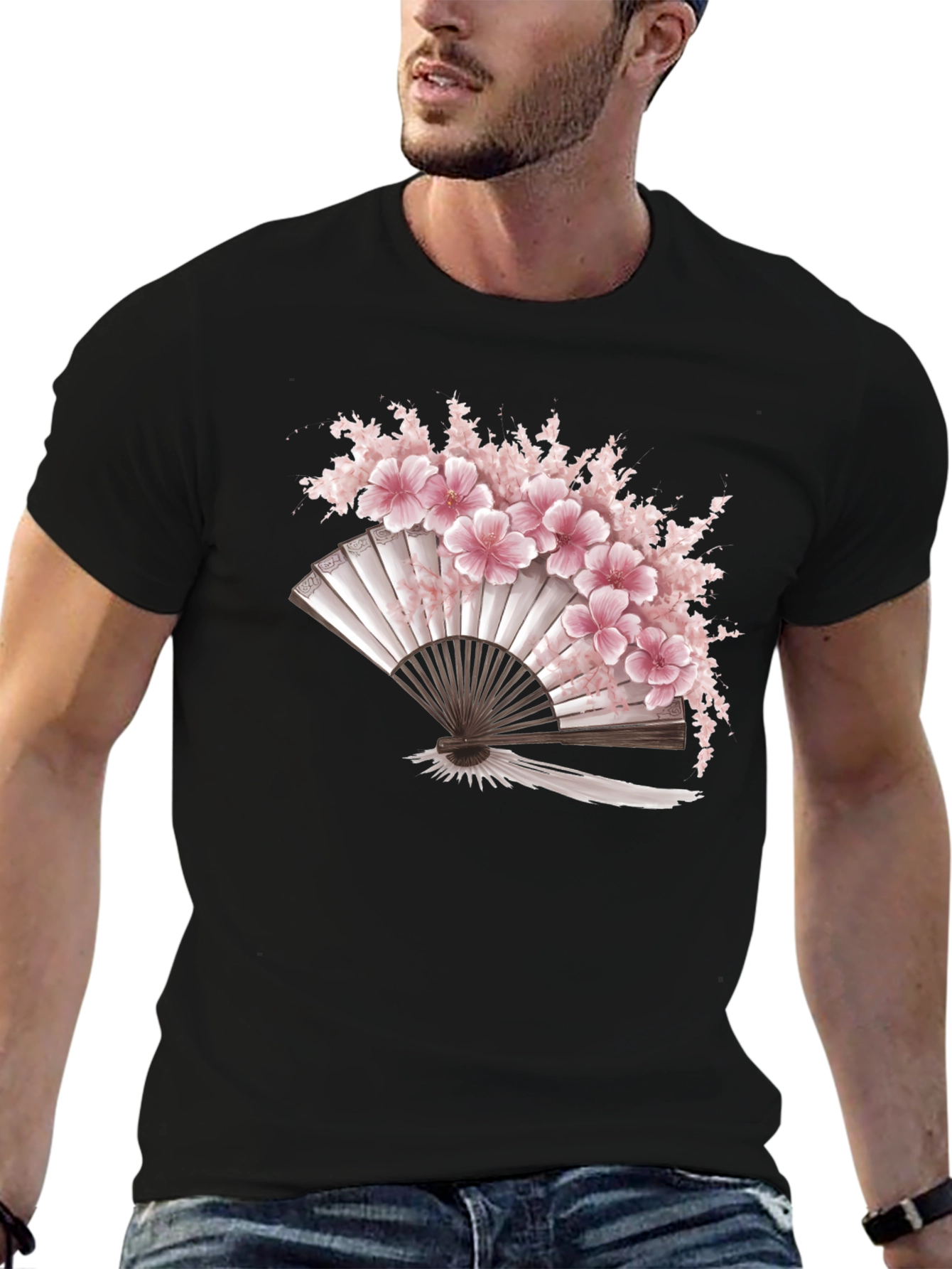 Sakura Fan Graphic Tee