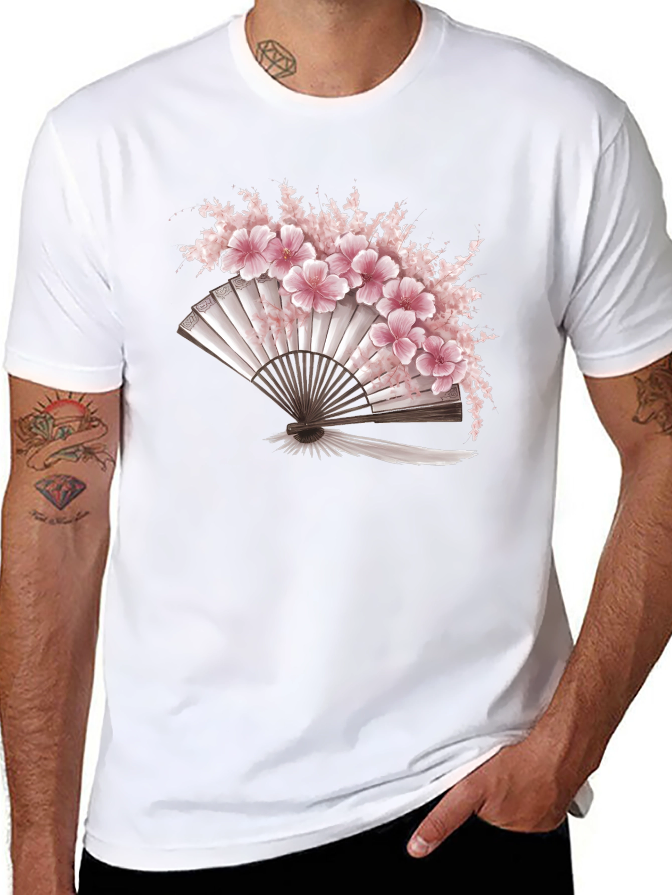 Sakura Fan Graphic Tee