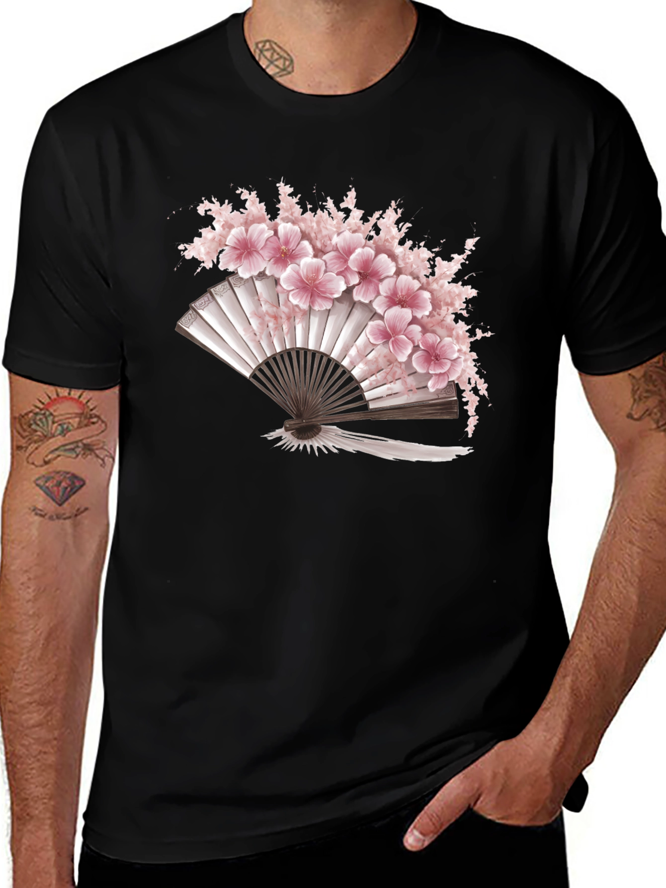 Sakura Fan Graphic Tee