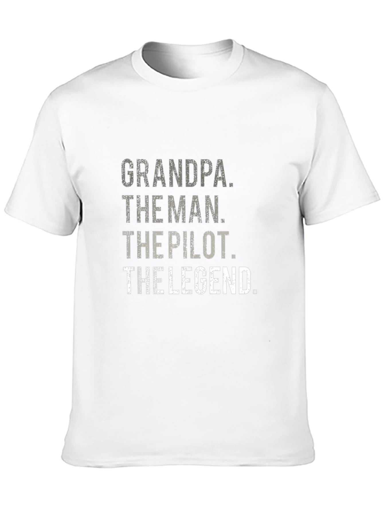 Grandpa Pilot Legend Black Graphic Tee