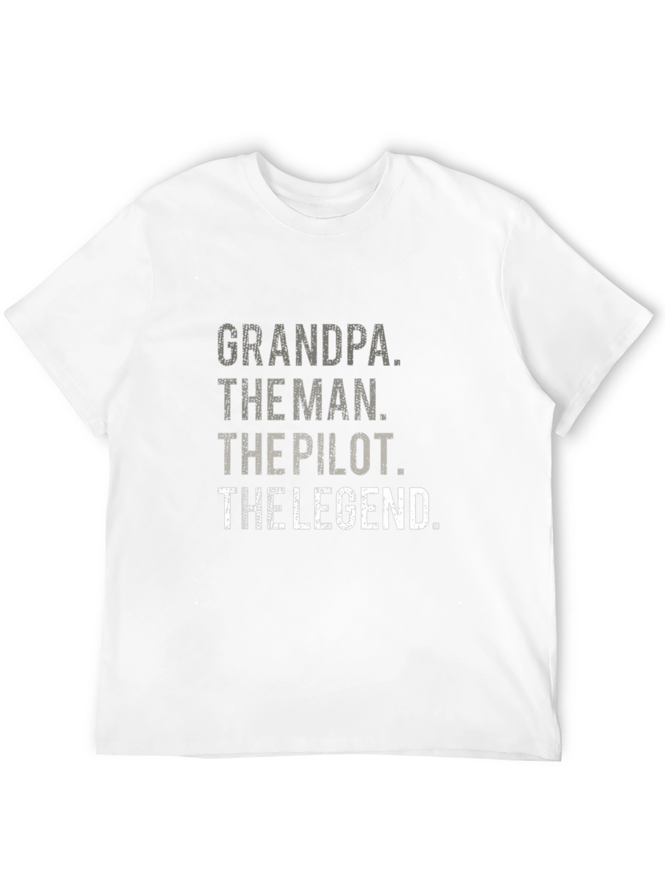 Grandpa Pilot Legend Black Graphic Tee