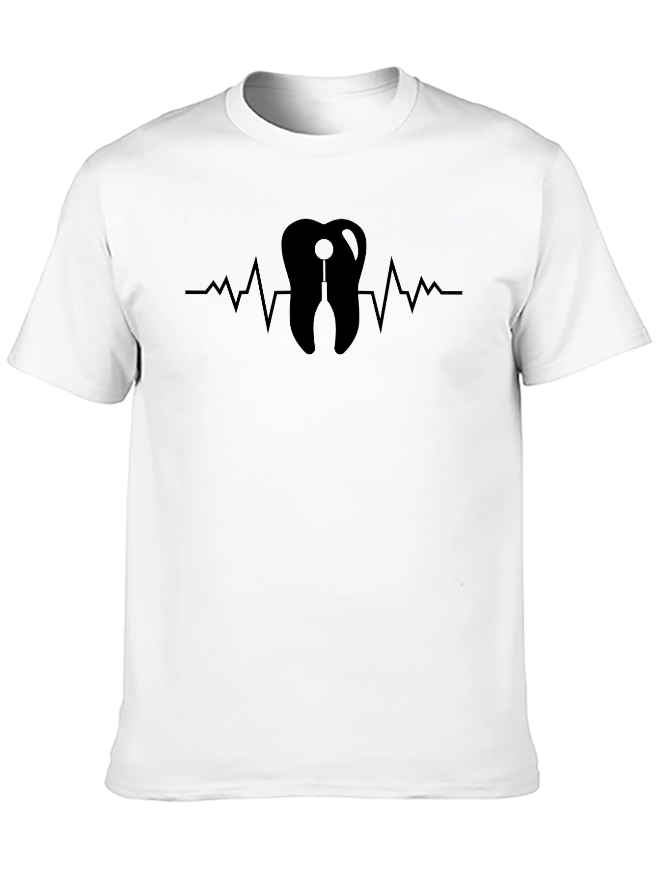 Dentist Heartbeat T-Shirt - Modern Graphic Tee