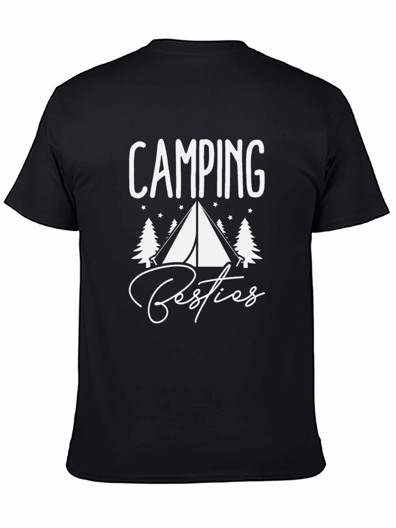 Camping Besties T-Shirt - Black Graphic Tee