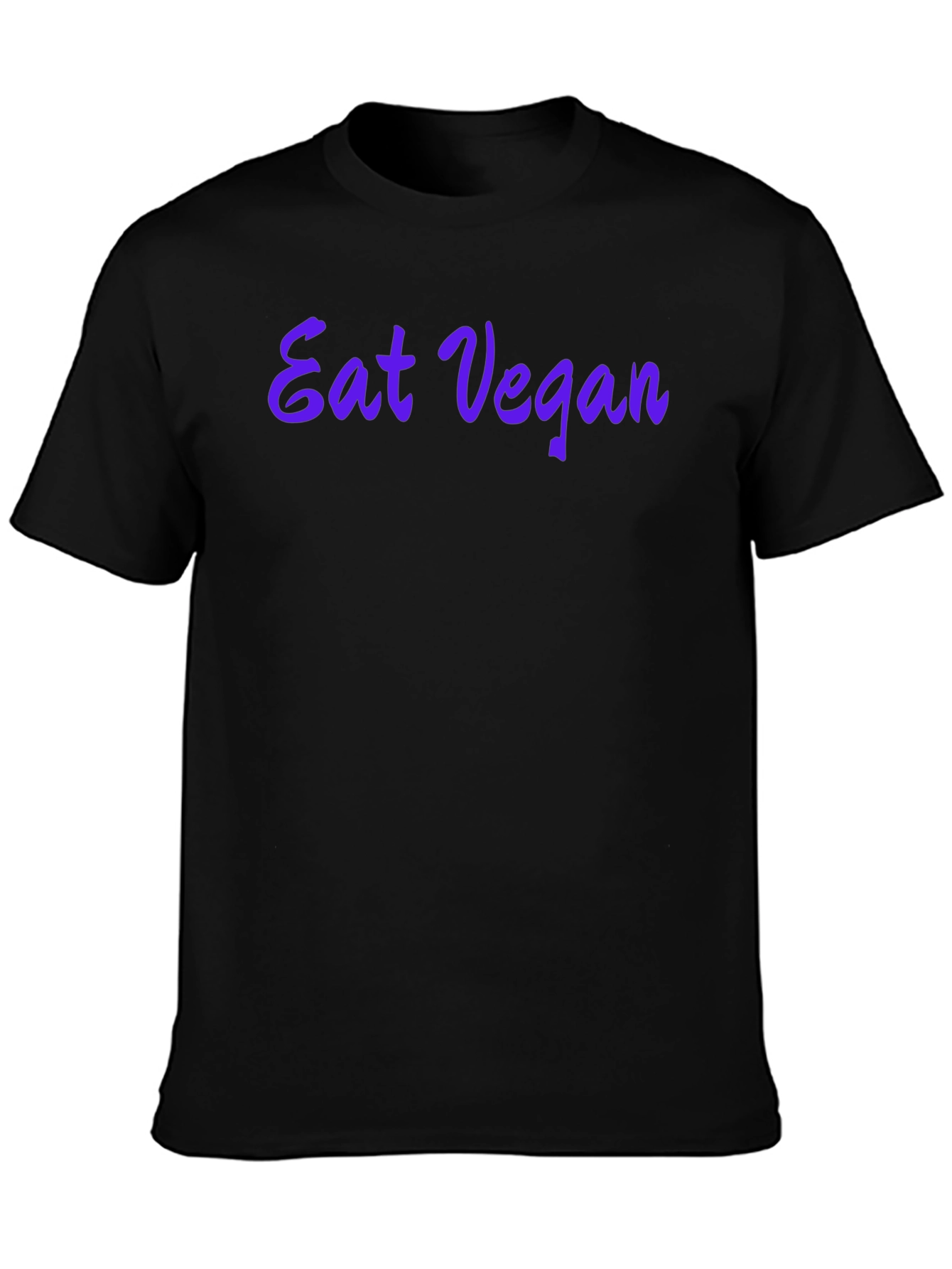 Eat Vegan Black T-Shirt - Stylish Vegetarian Apparel