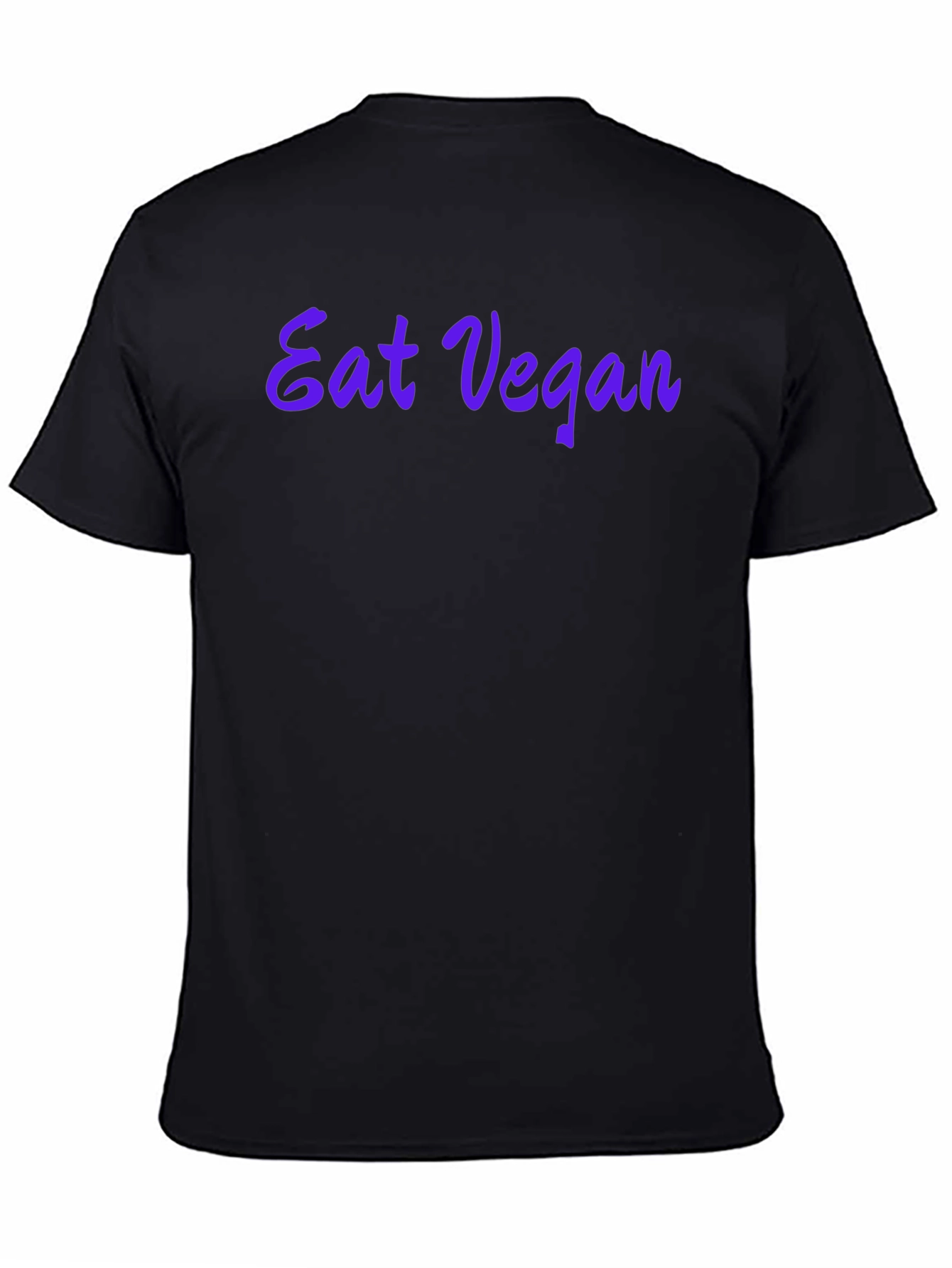 Eat Vegan Black T-Shirt - Stylish Vegetarian Apparel
