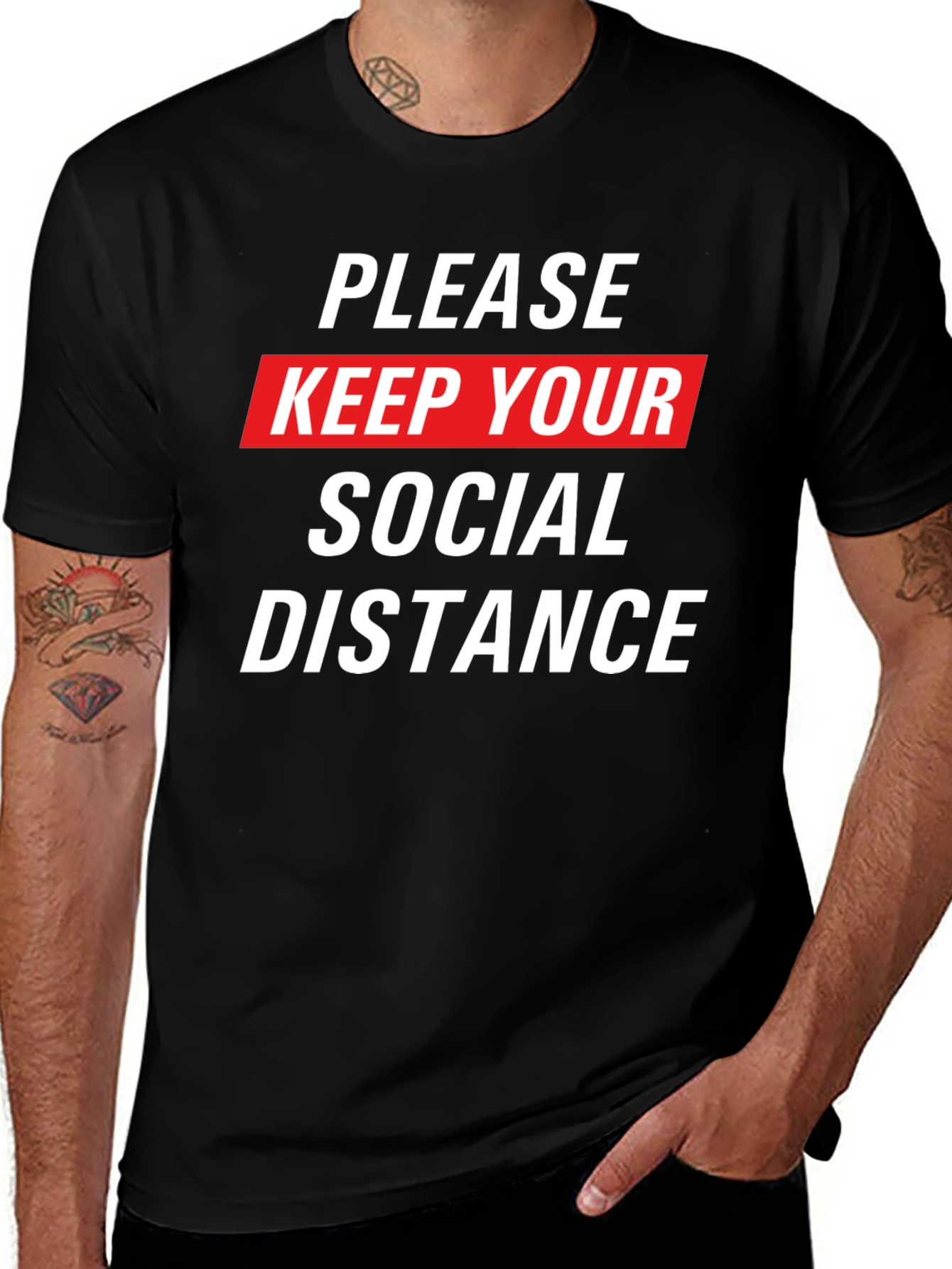 Social Distance Graphic Tee