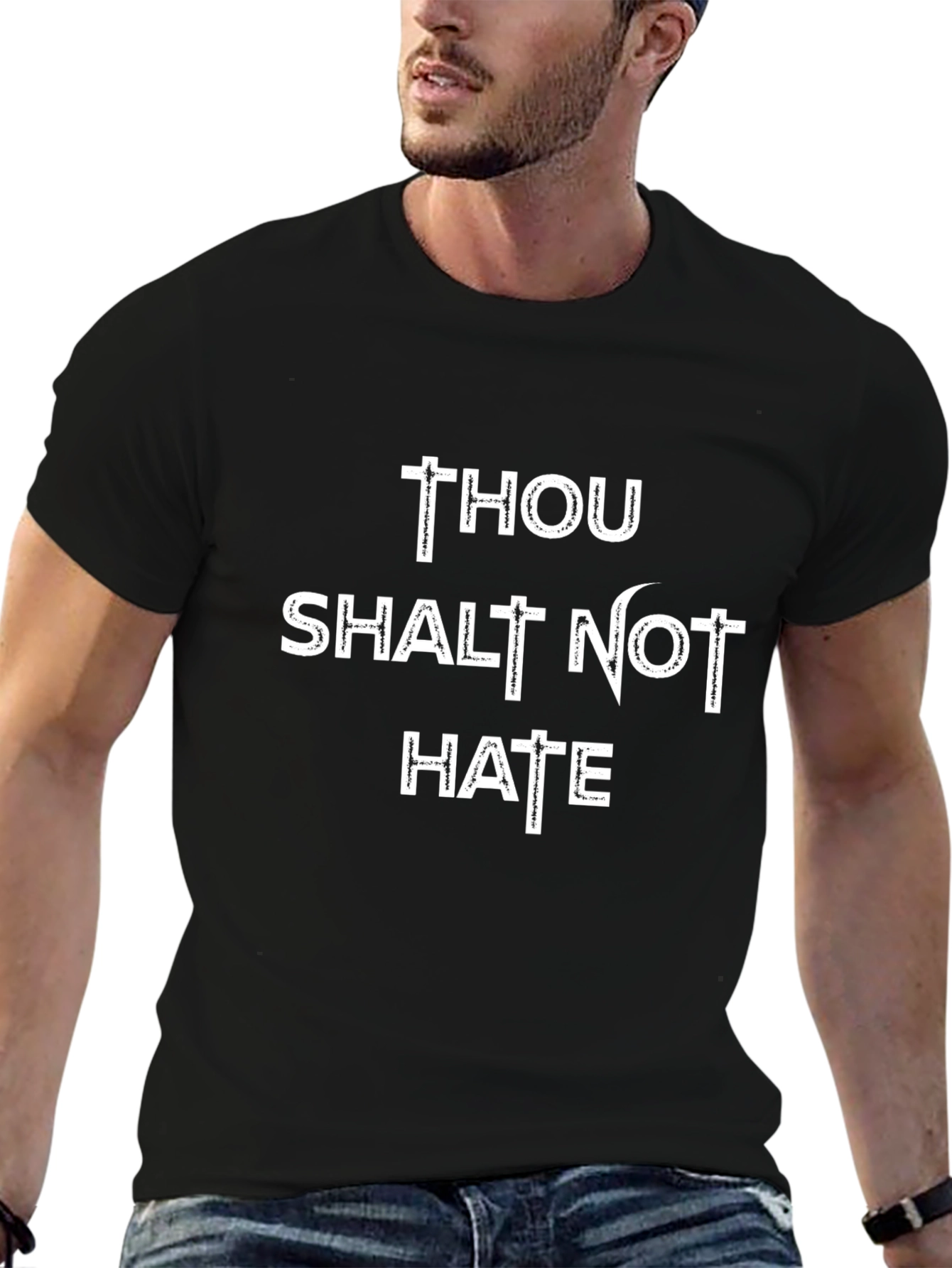 Thou Shalt Not Hate Graphic T-Shirt
