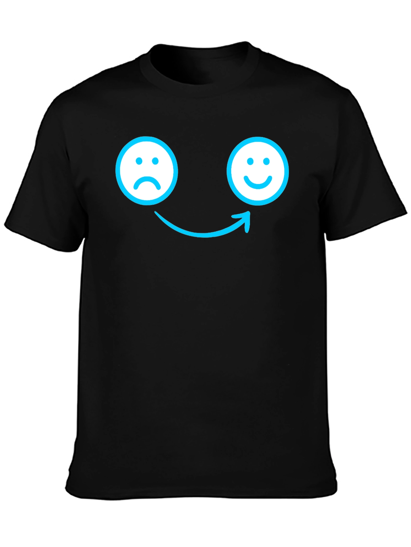 Mood Shift T-Shirt - Happy Face Arrow Tee