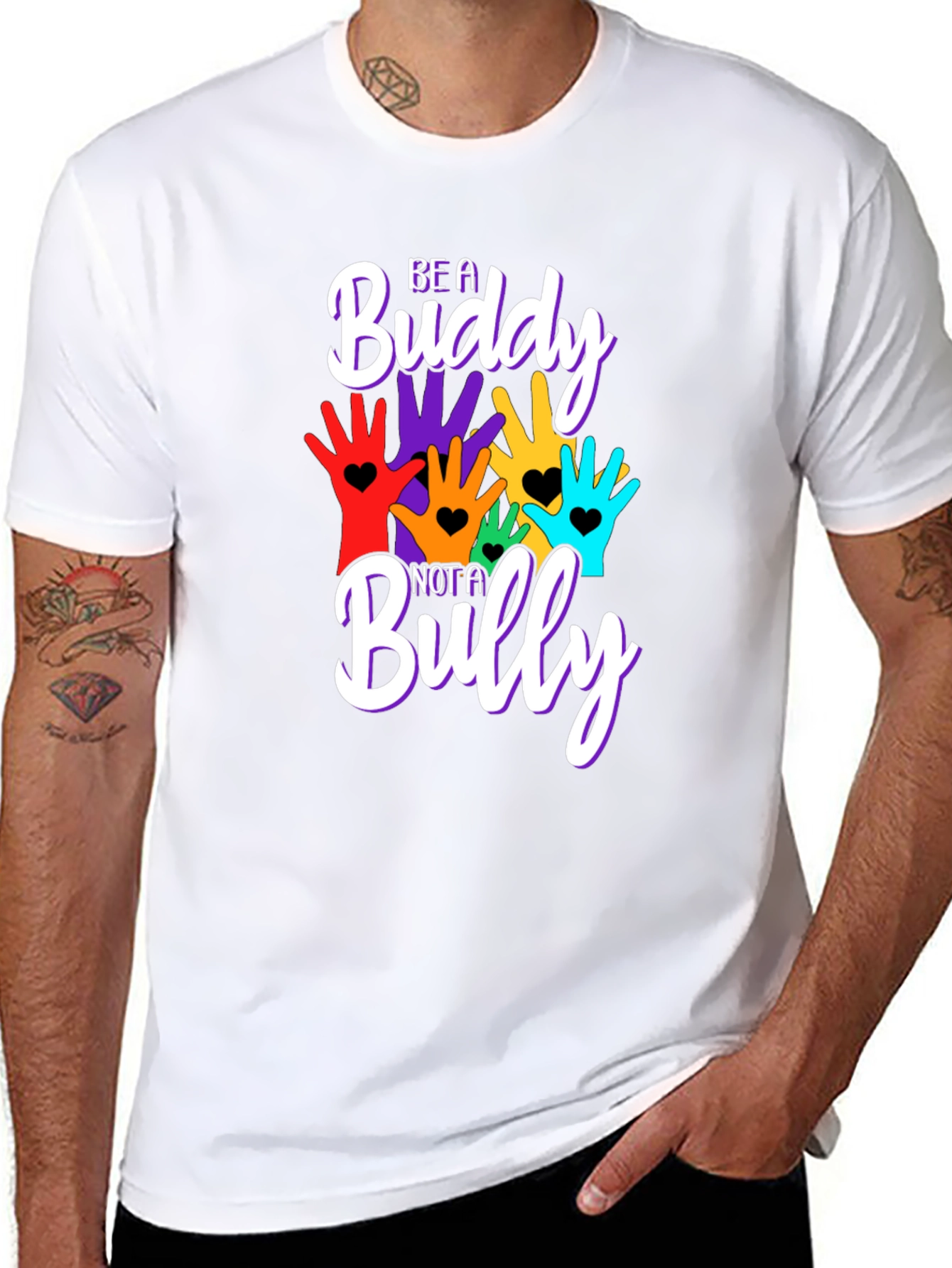 Be A Buddy Not a Bully Graphic Tee