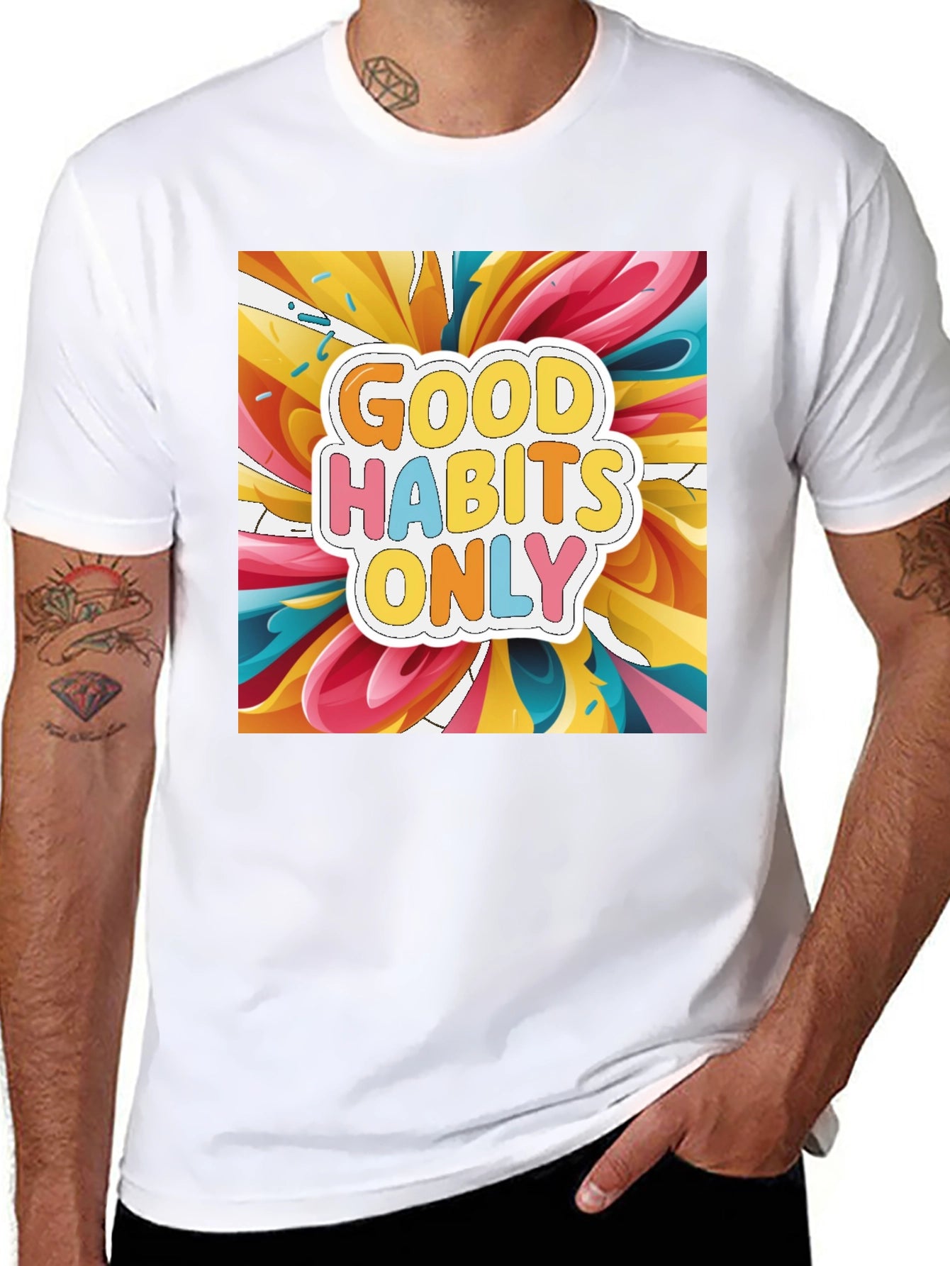 Good Habits Only Graphic Tee - Stylish Casual Wear