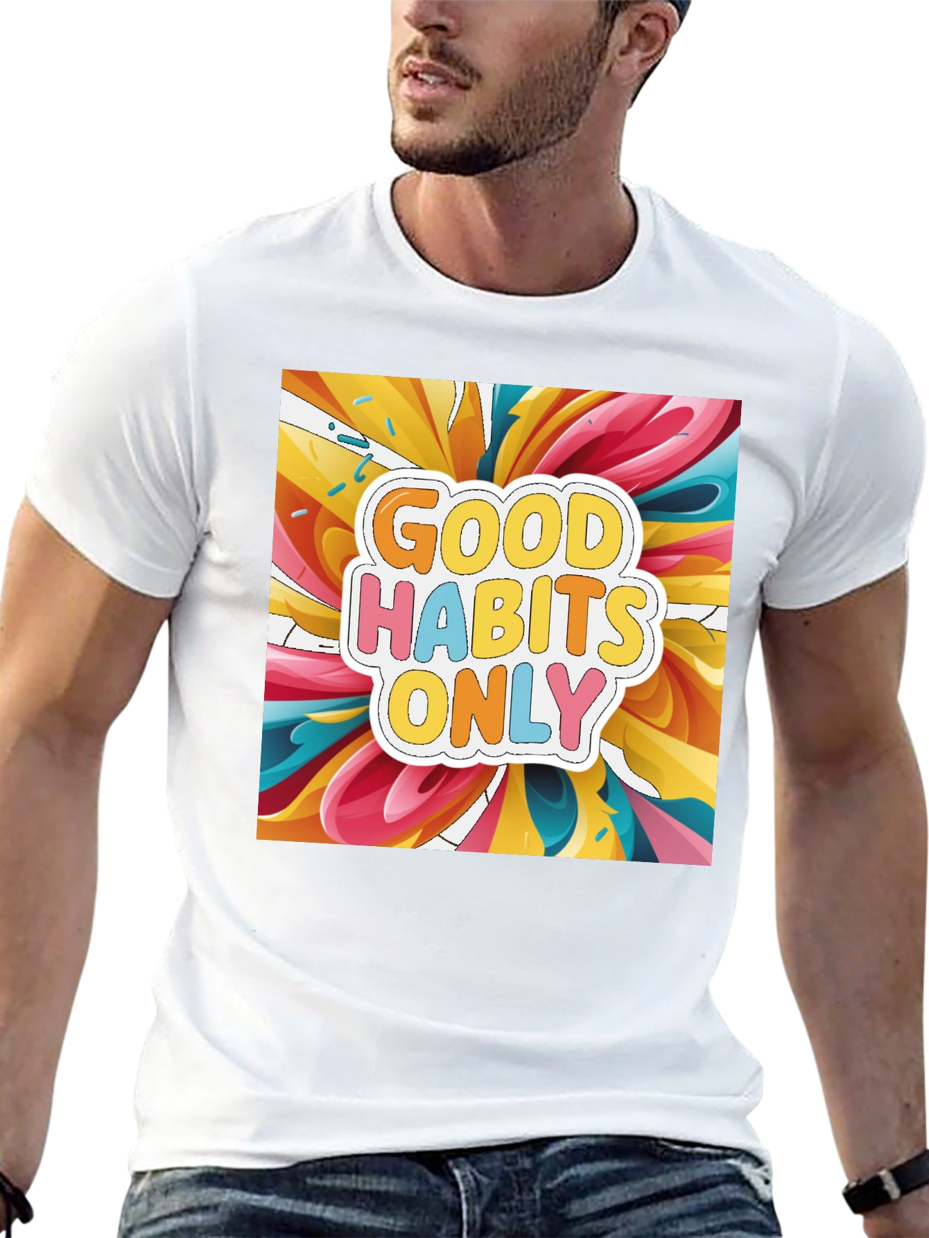 Good Habits Only Graphic Tee - Stylish Casual Wear