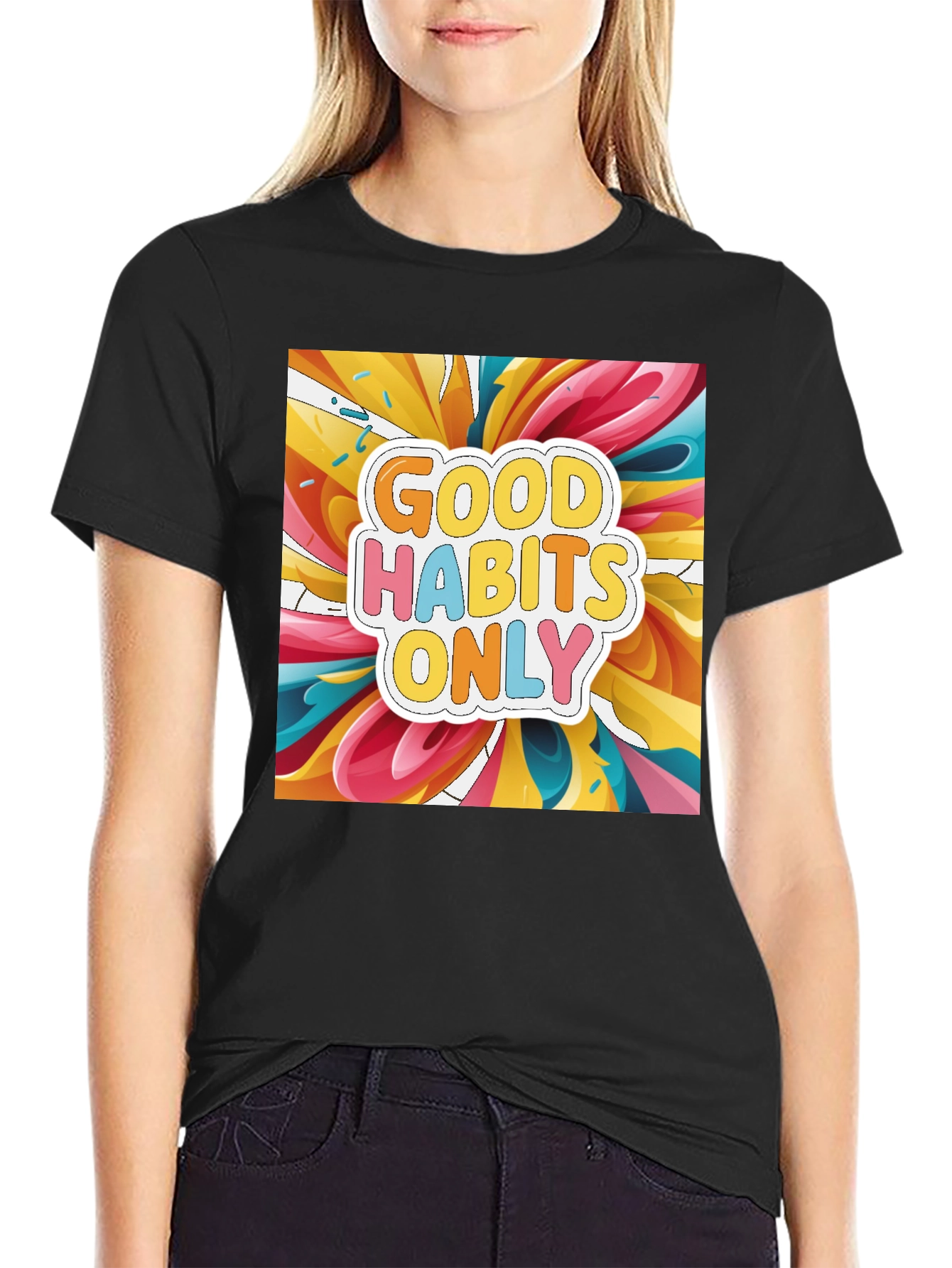 Good Habits Only Graphic Tee - Stylish Casual Wear