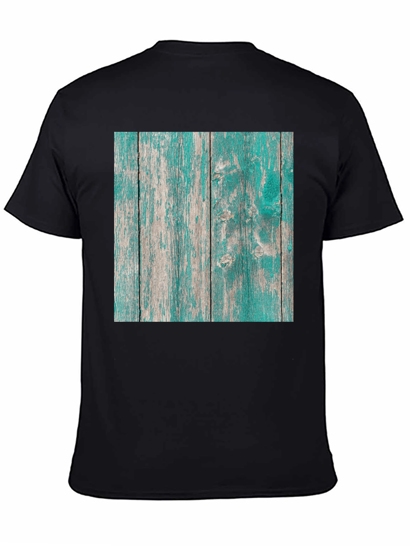 Rustic Wood Plank Graphic Tee - Urban Style