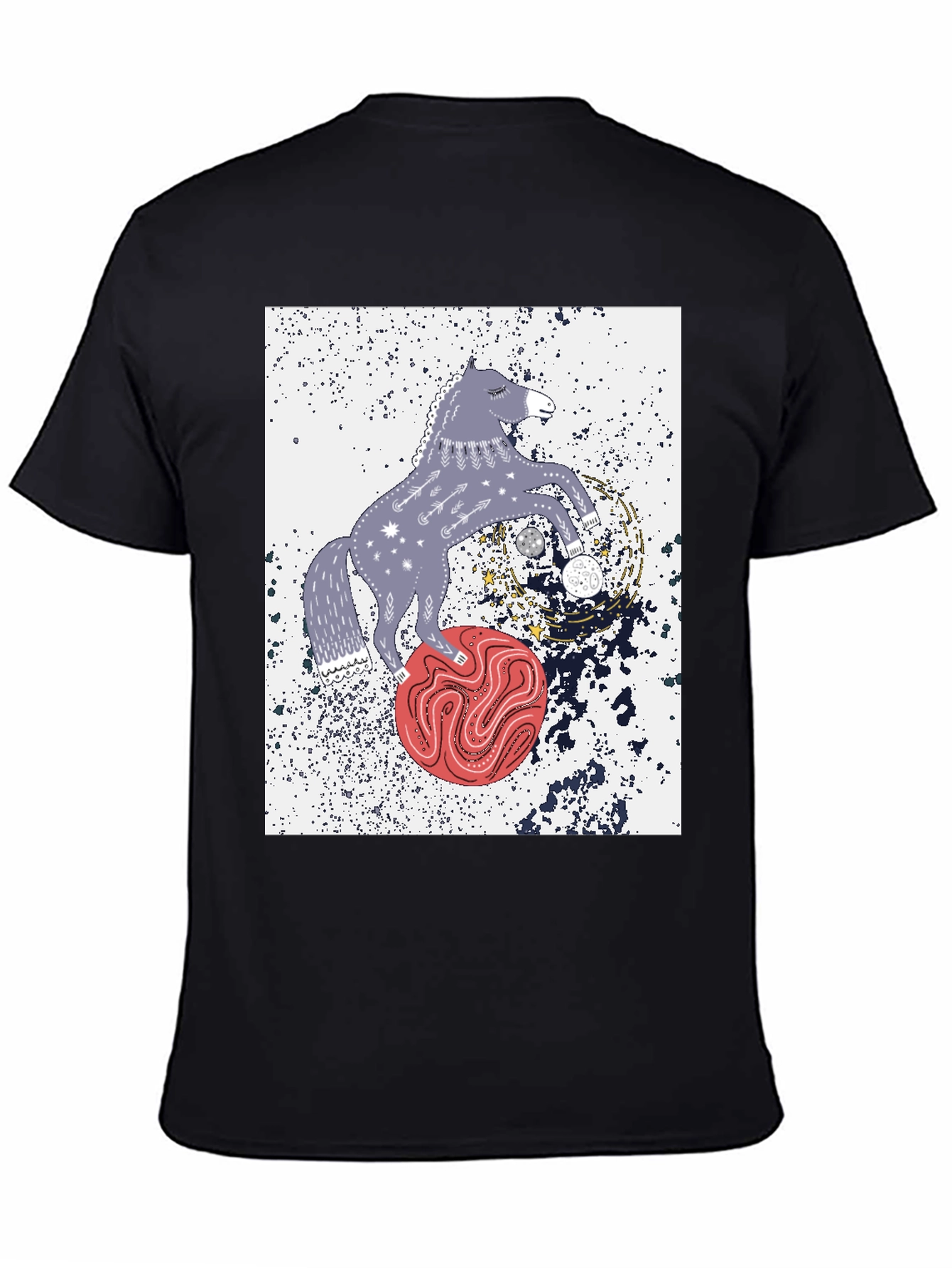 Cosmic Horse Graphic Tee - Stylish Unisex T-Shirt