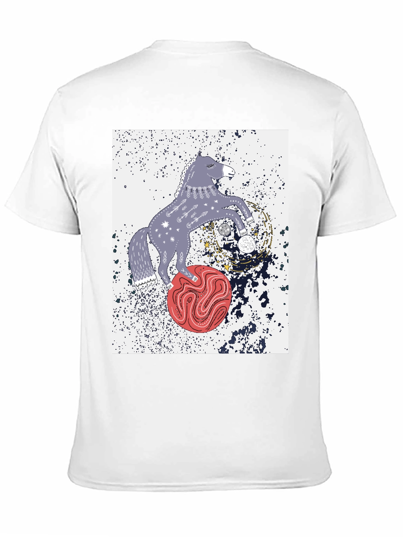 Cosmic Horse Graphic Tee - Stylish Unisex T-Shirt
