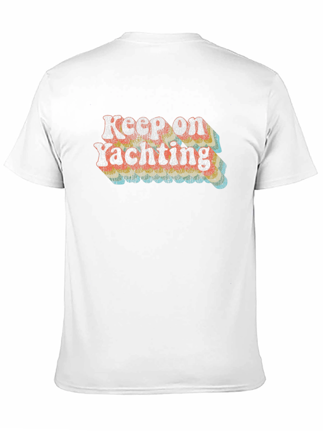 Keep on Yachting Retro Graphic Tee - Black