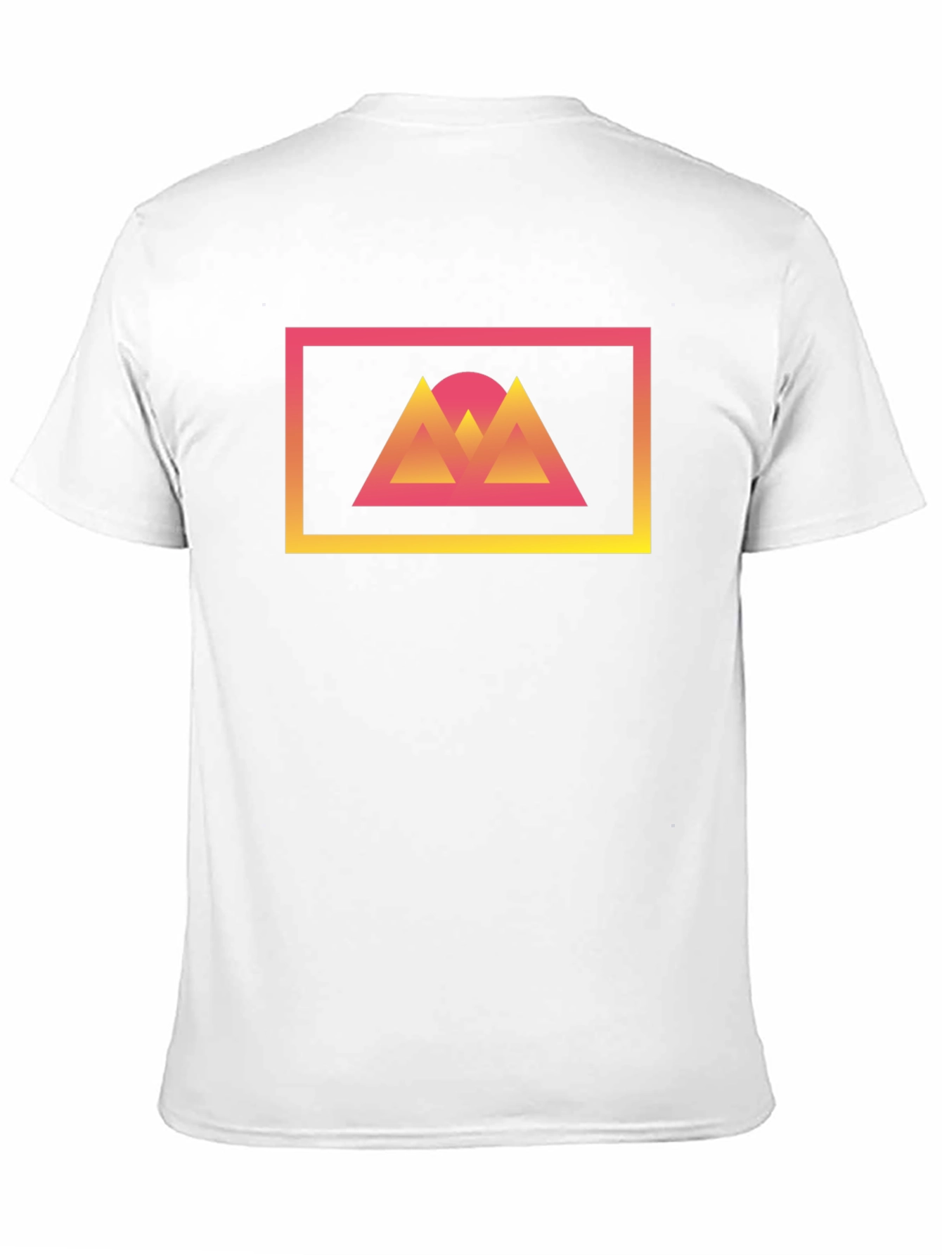 Retro Sunset Mountains Graphic Tee - Black