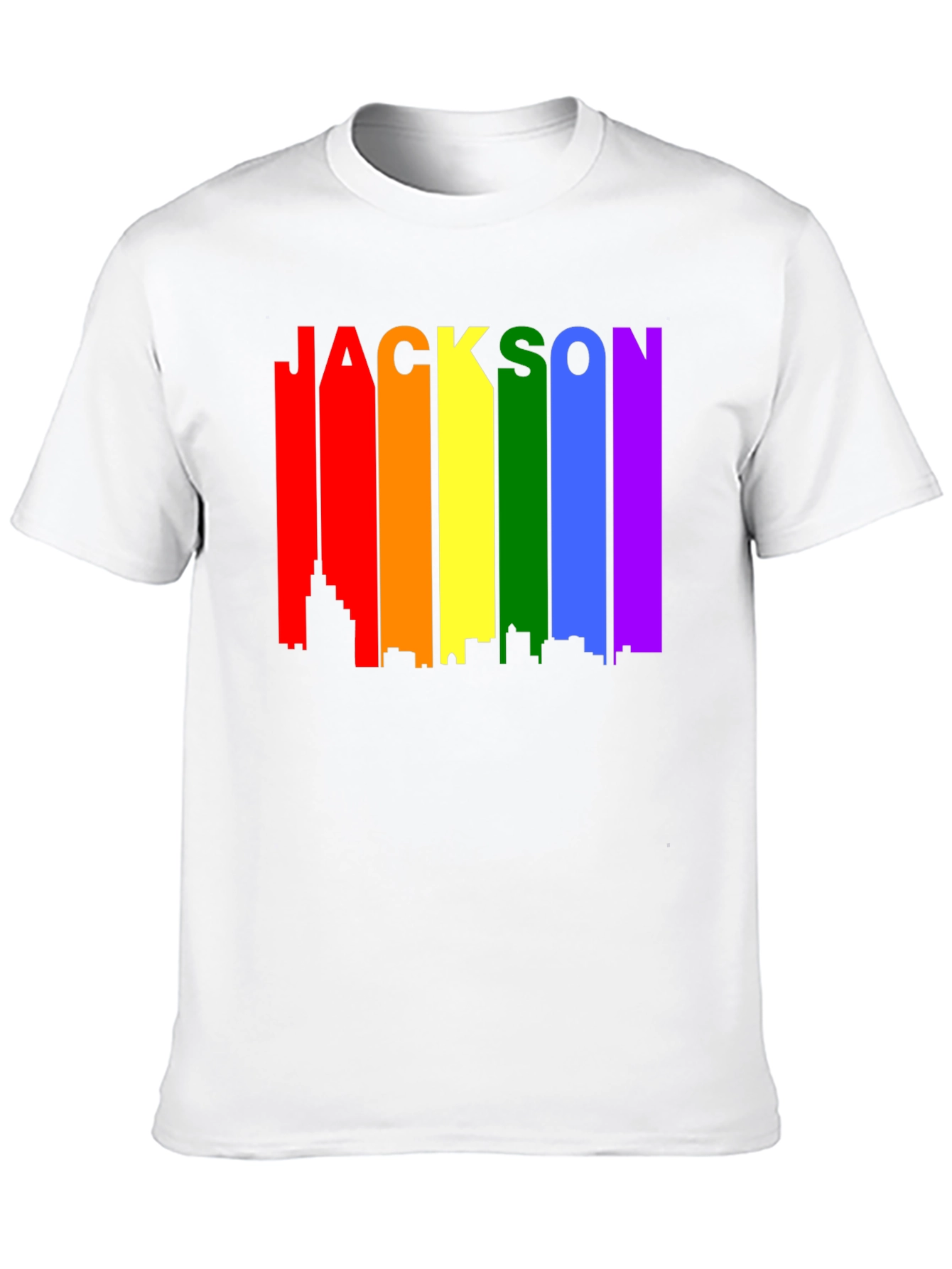 Jackson Rainbow Skyline Pride T-Shirt