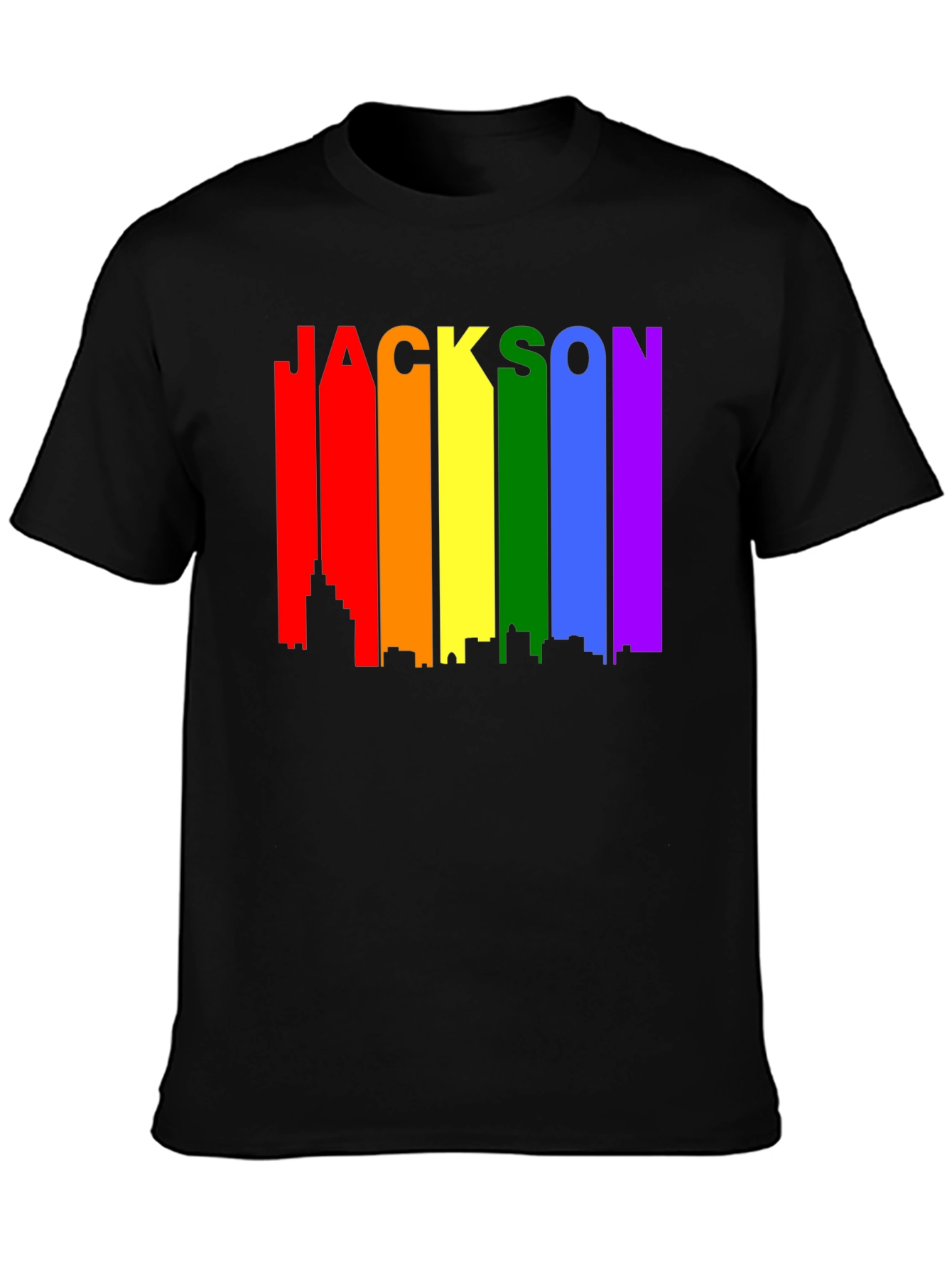 Jackson Rainbow Skyline Pride T-Shirt