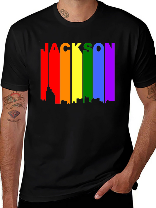 Jackson Rainbow Skyline Pride T-Shirt