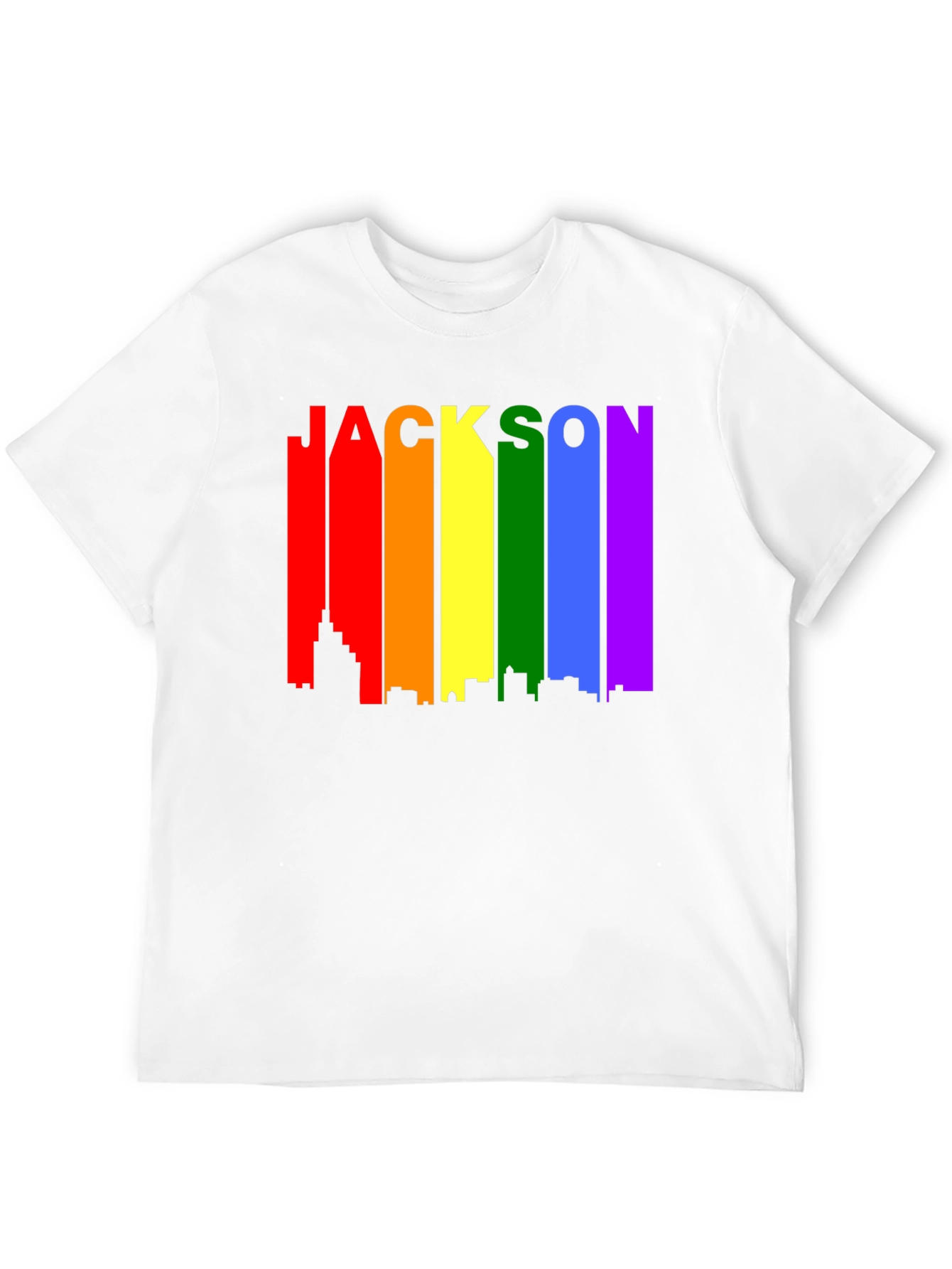 Jackson Rainbow Skyline Pride T-Shirt