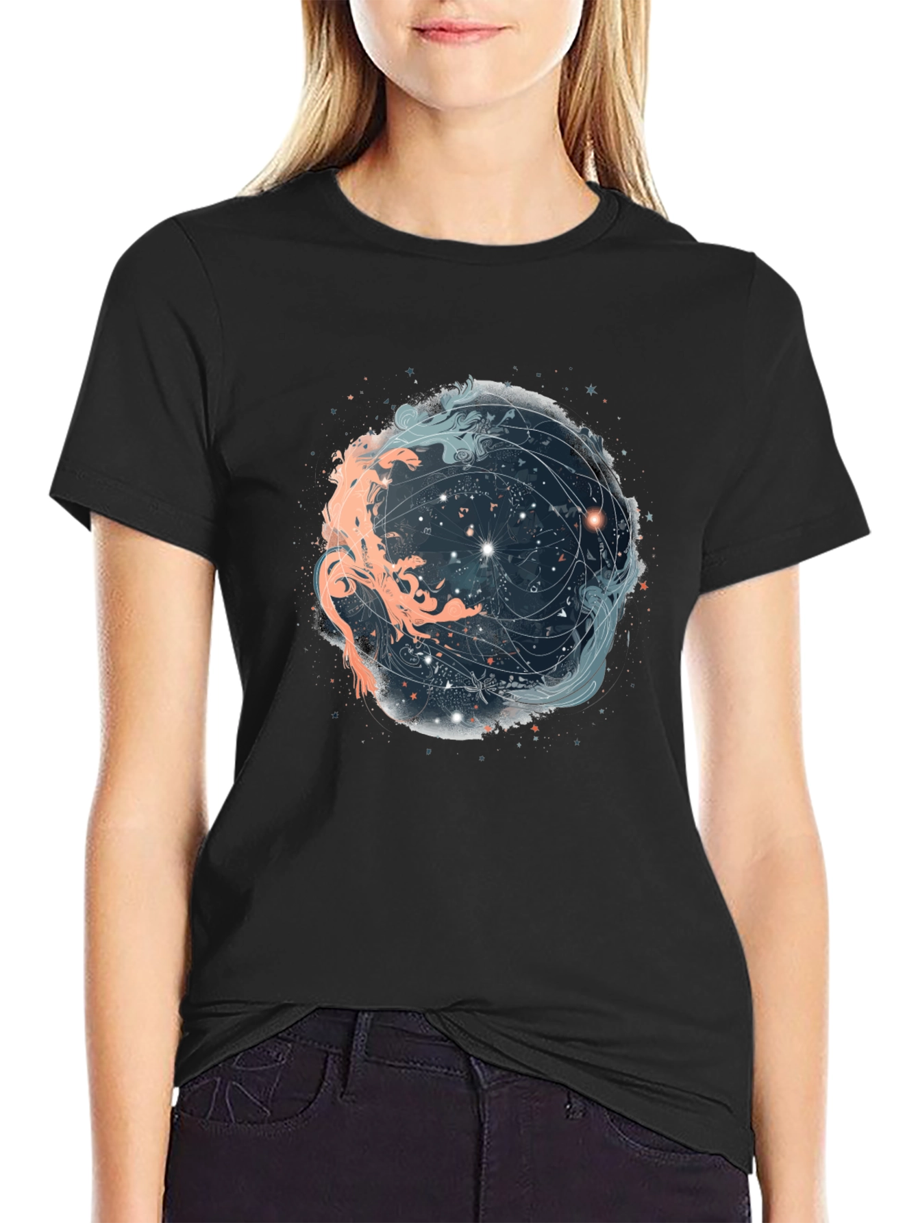 Celestial Yin Yang Graphic Tee