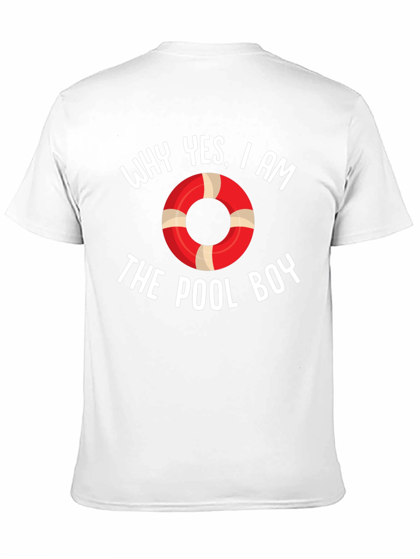 Pool Boy Graphic T-Shirt - Black Cotton Blend Tee