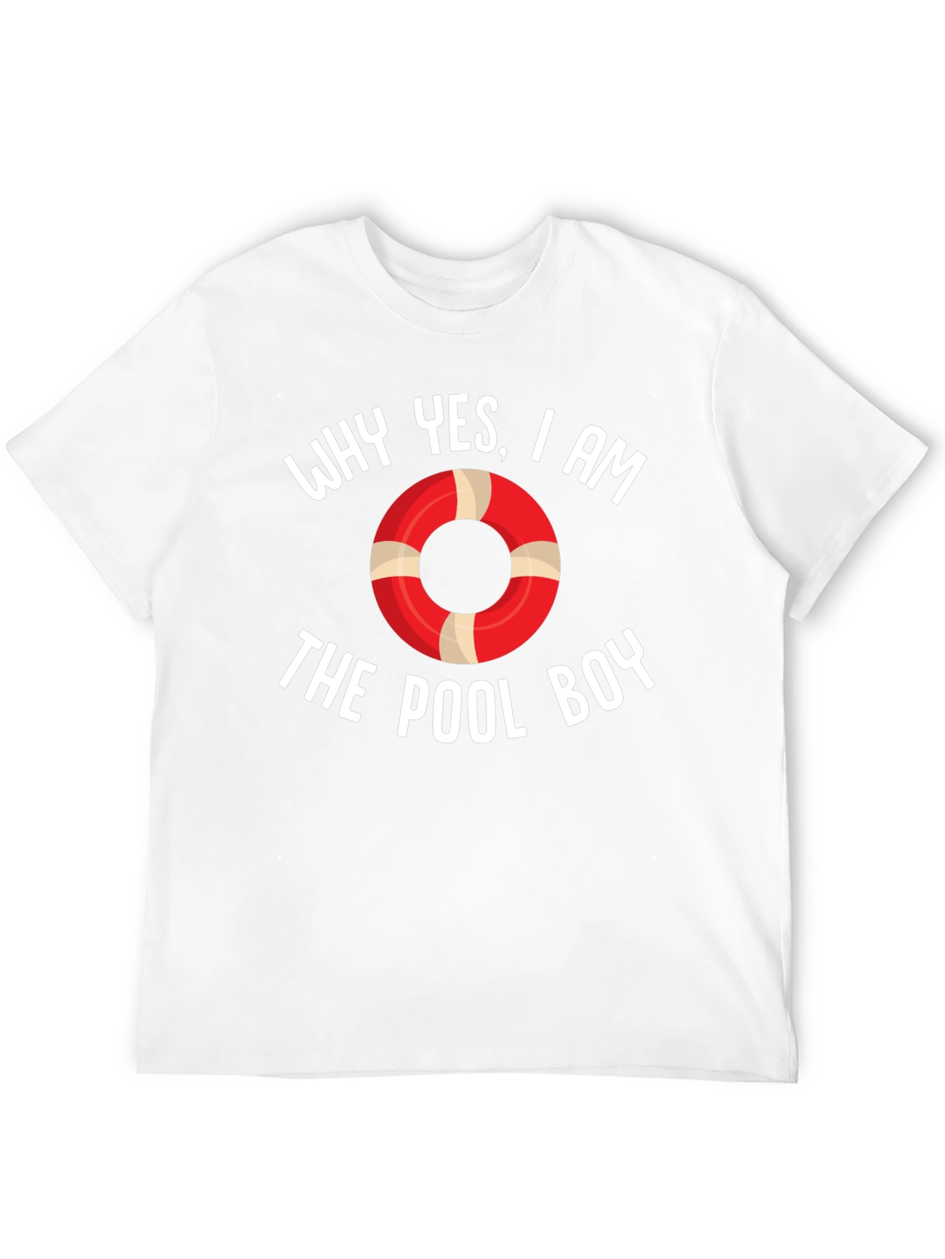 Pool Boy Graphic T-Shirt - Black Cotton Blend Tee