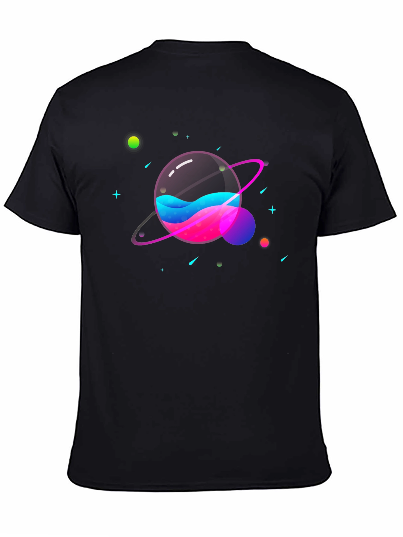 Galaxy Planet Graphic Print Tee