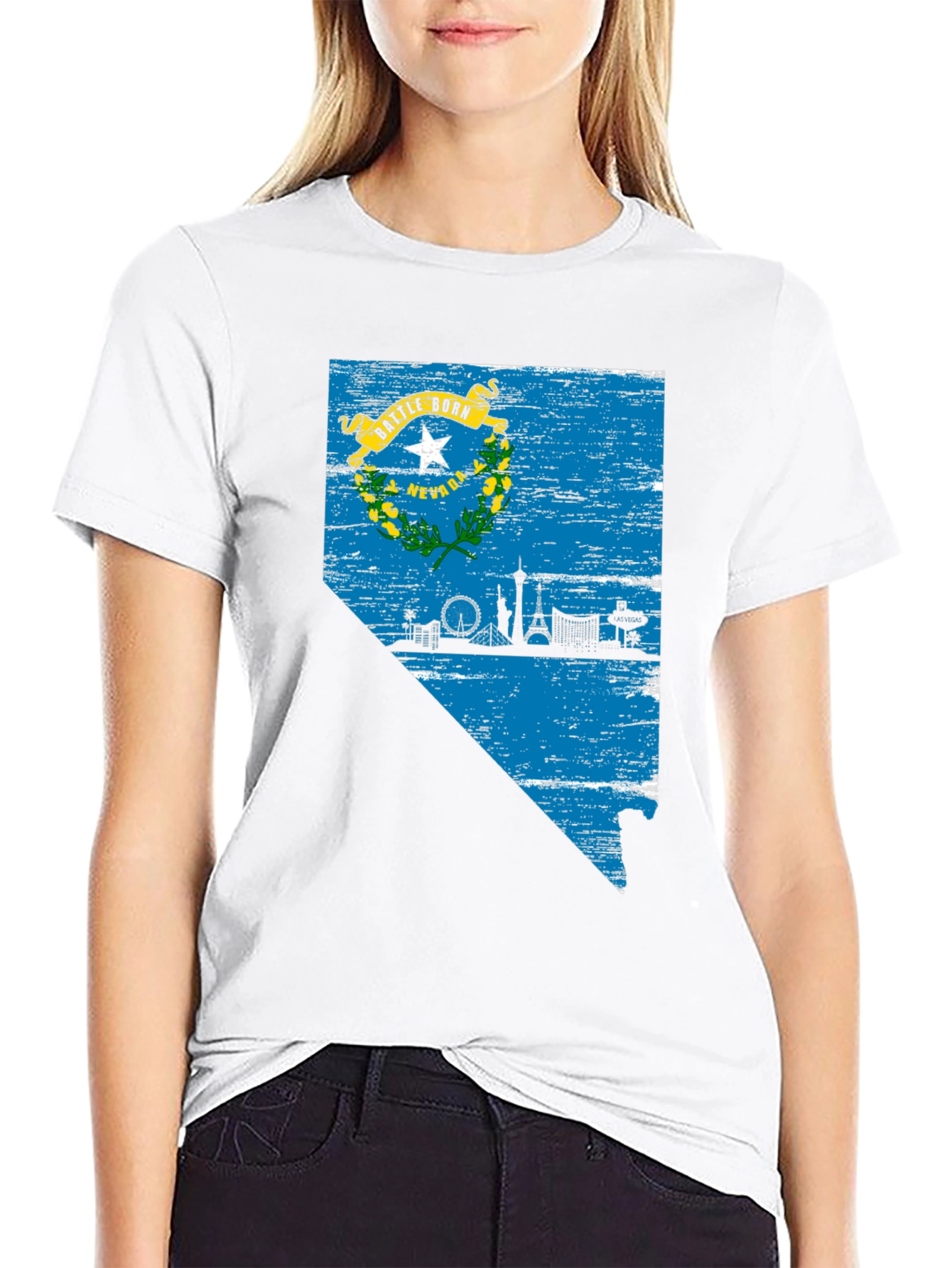 Nevada State Flag Graphic T-Shirt