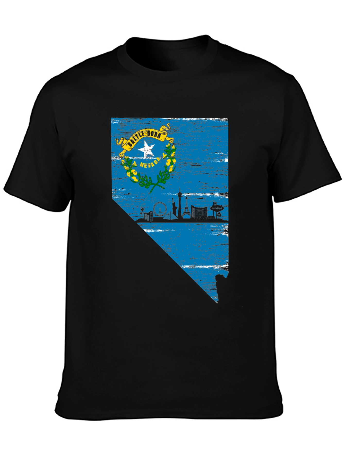 Nevada State Flag Graphic T-Shirt