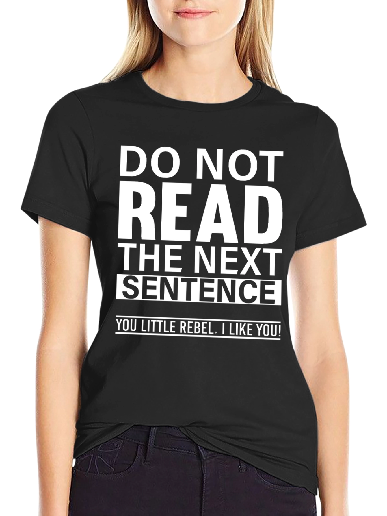 Rebel Humor Graphic Tee - Do Not Read!