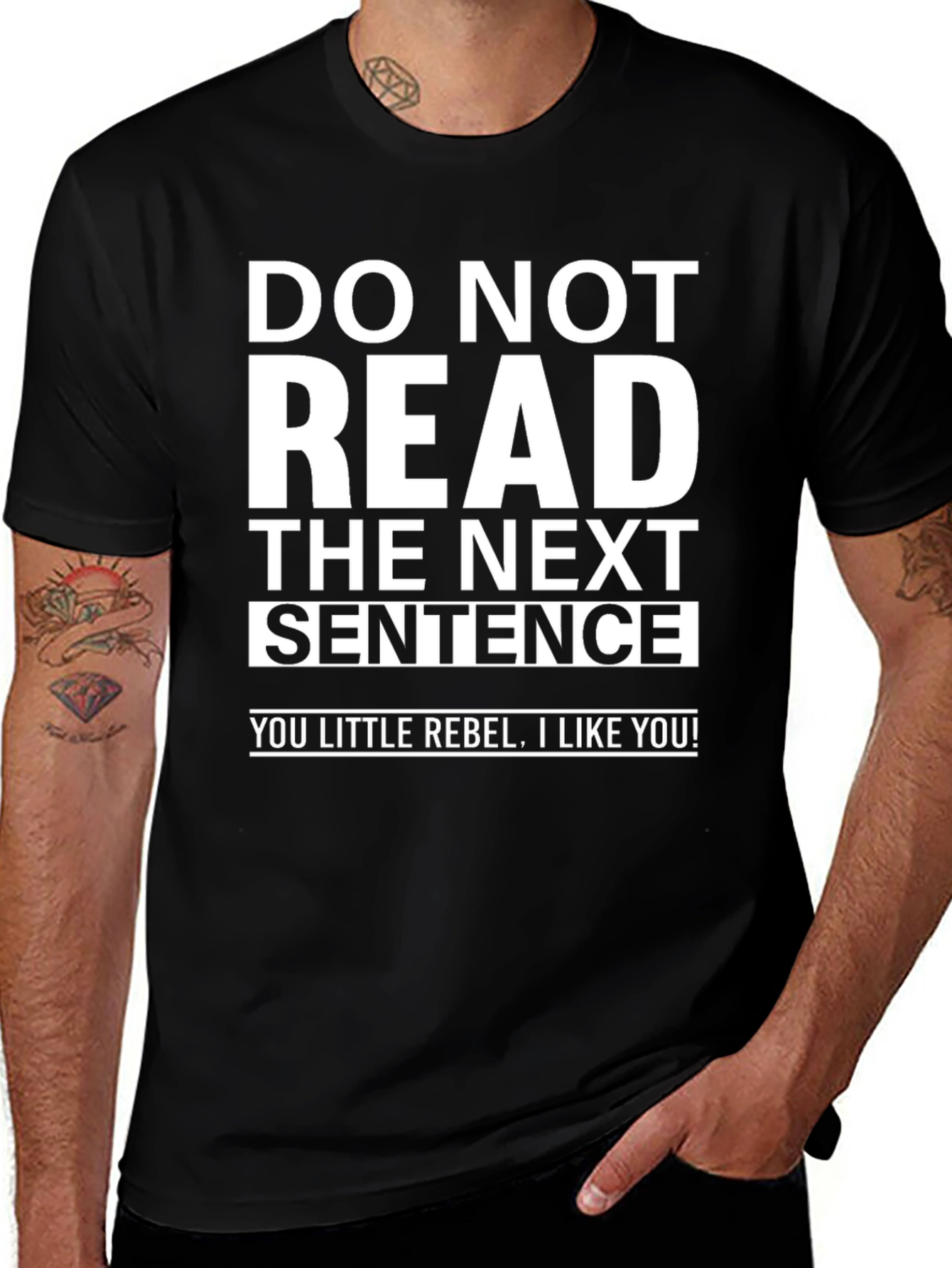 Rebel Humor Graphic Tee - Do Not Read!