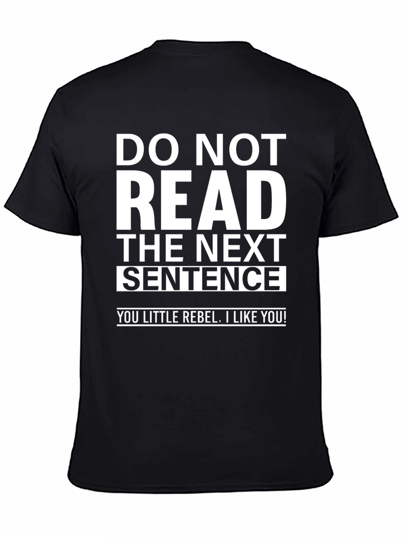 Rebel Humor Graphic Tee - Do Not Read!