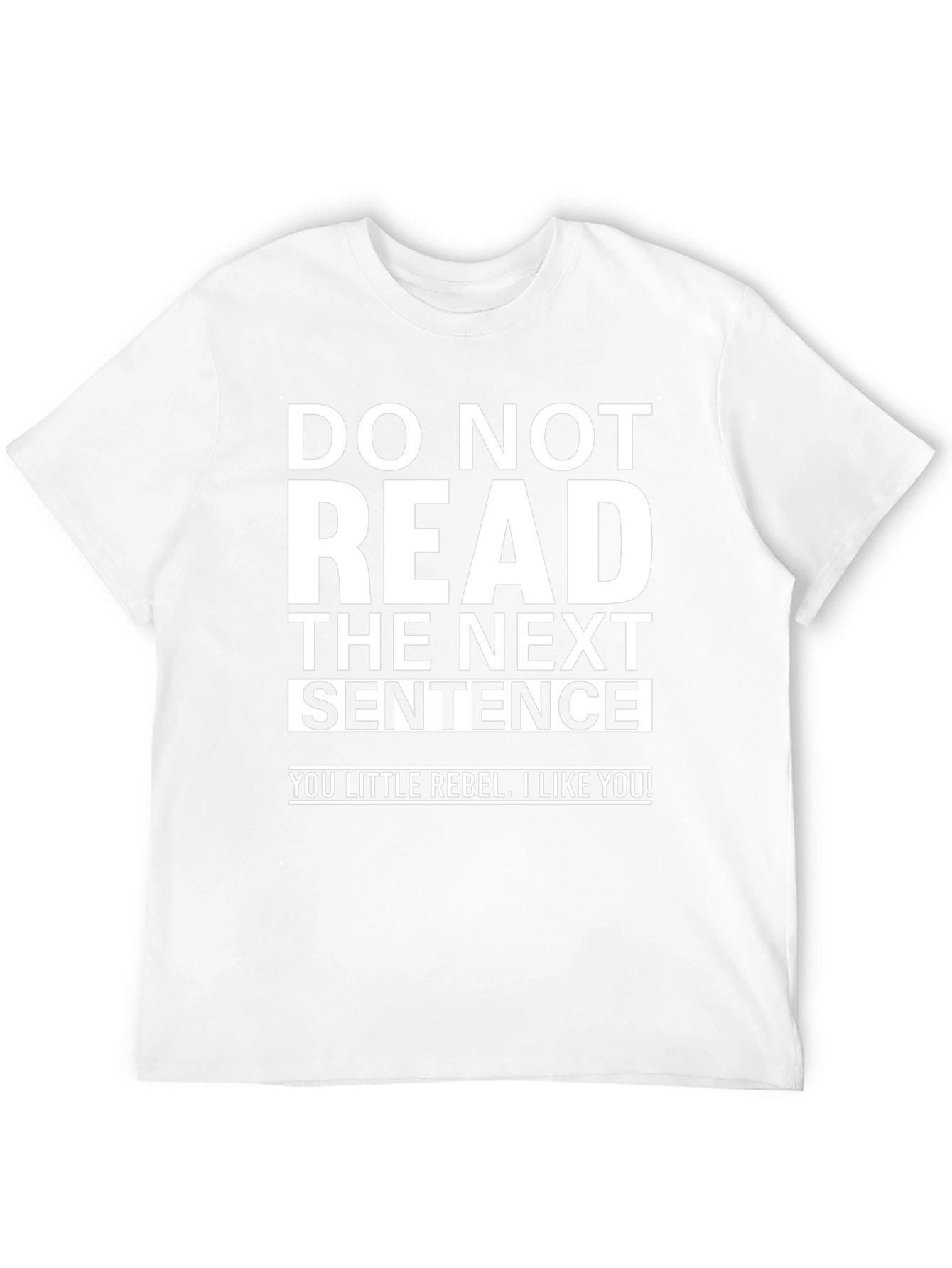 Rebel Humor Graphic Tee - Do Not Read!